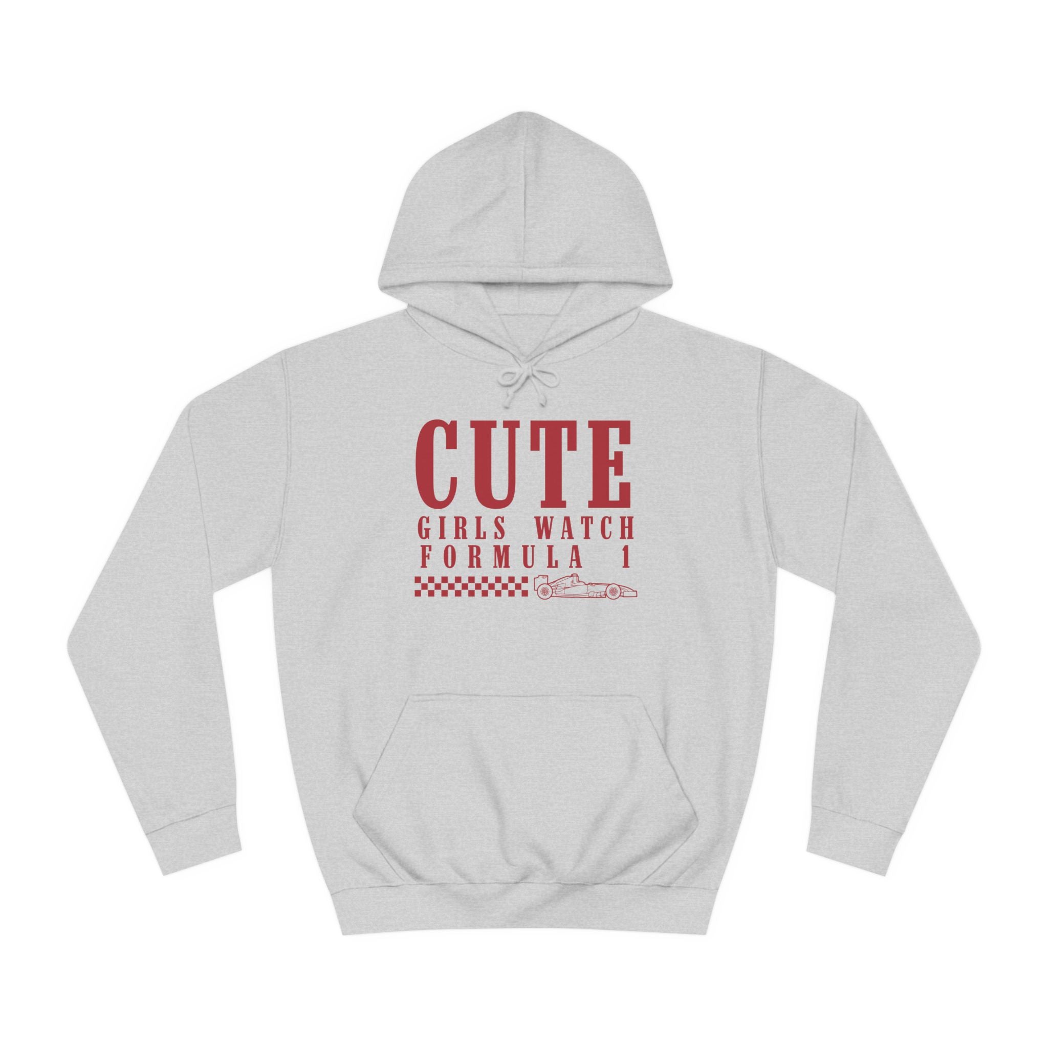 Cute Girls Watch F1 Unisex College Hoodie