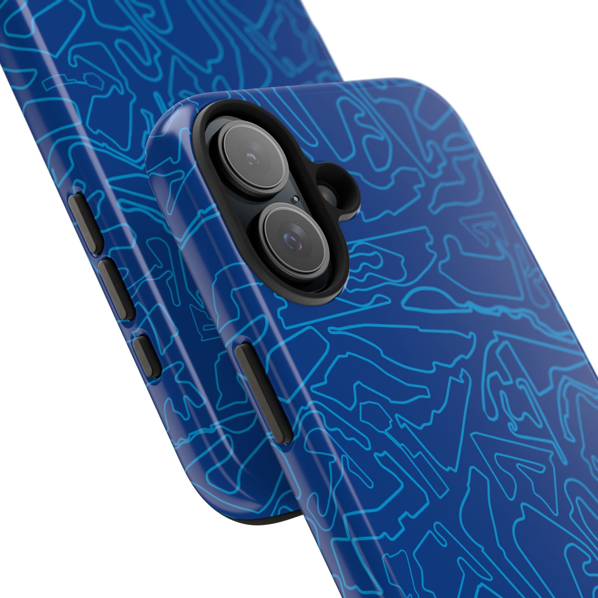 Tracks & Texts | Blue/Navy | Phone Case for Tough Protection