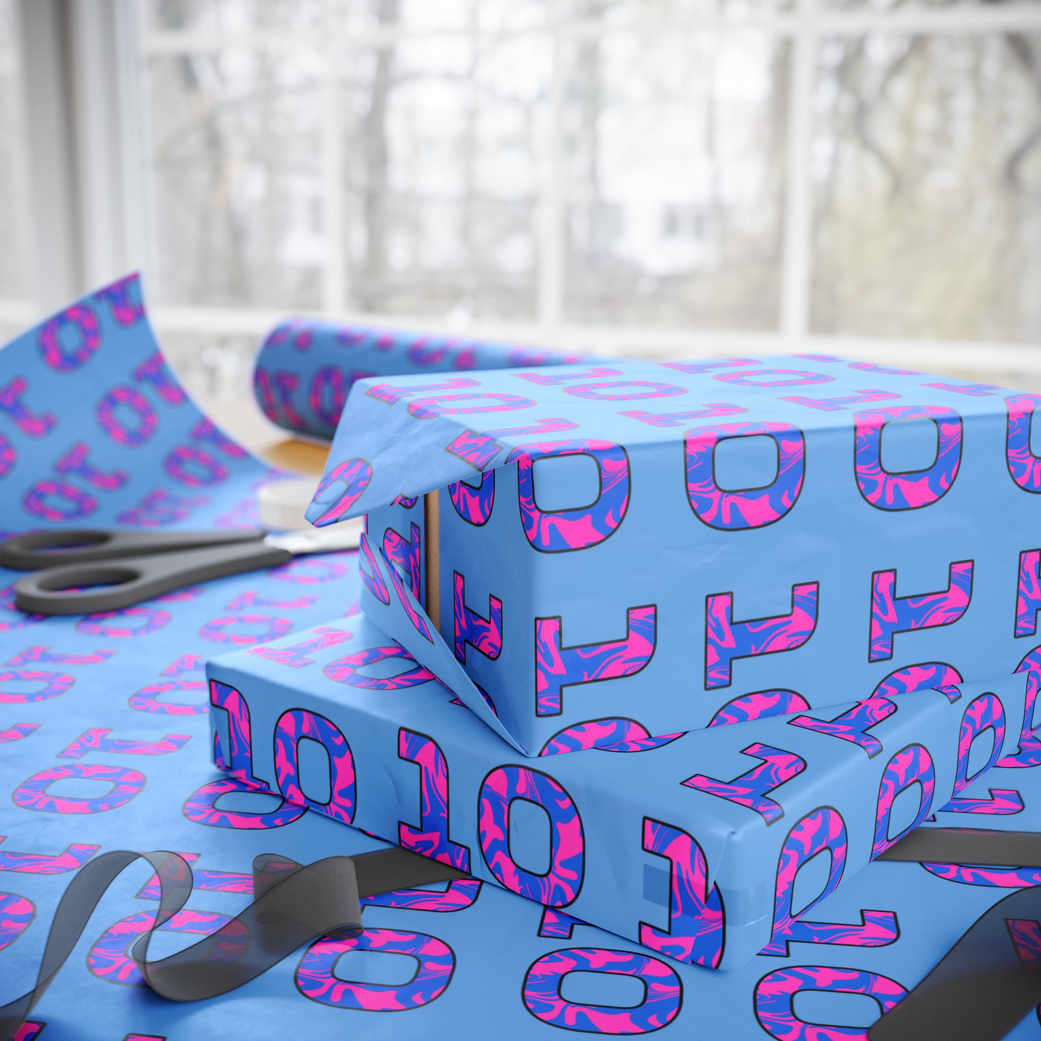 Livery Inspired "10" Wrapping Paper