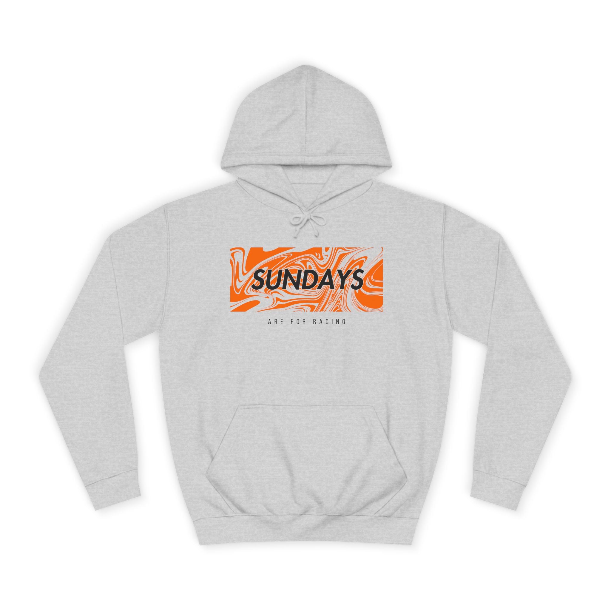 Sundays Are For Racing - Papaya - Unisex College Hoodie