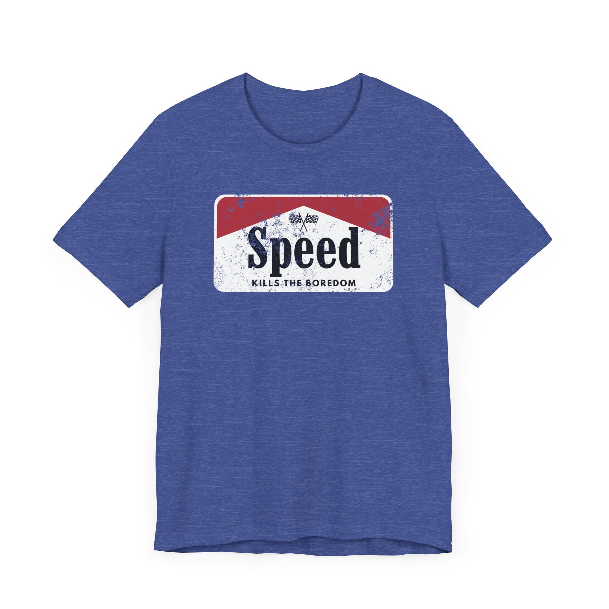 Speed Kills the Boredom Distressed Short Sleeve Tee