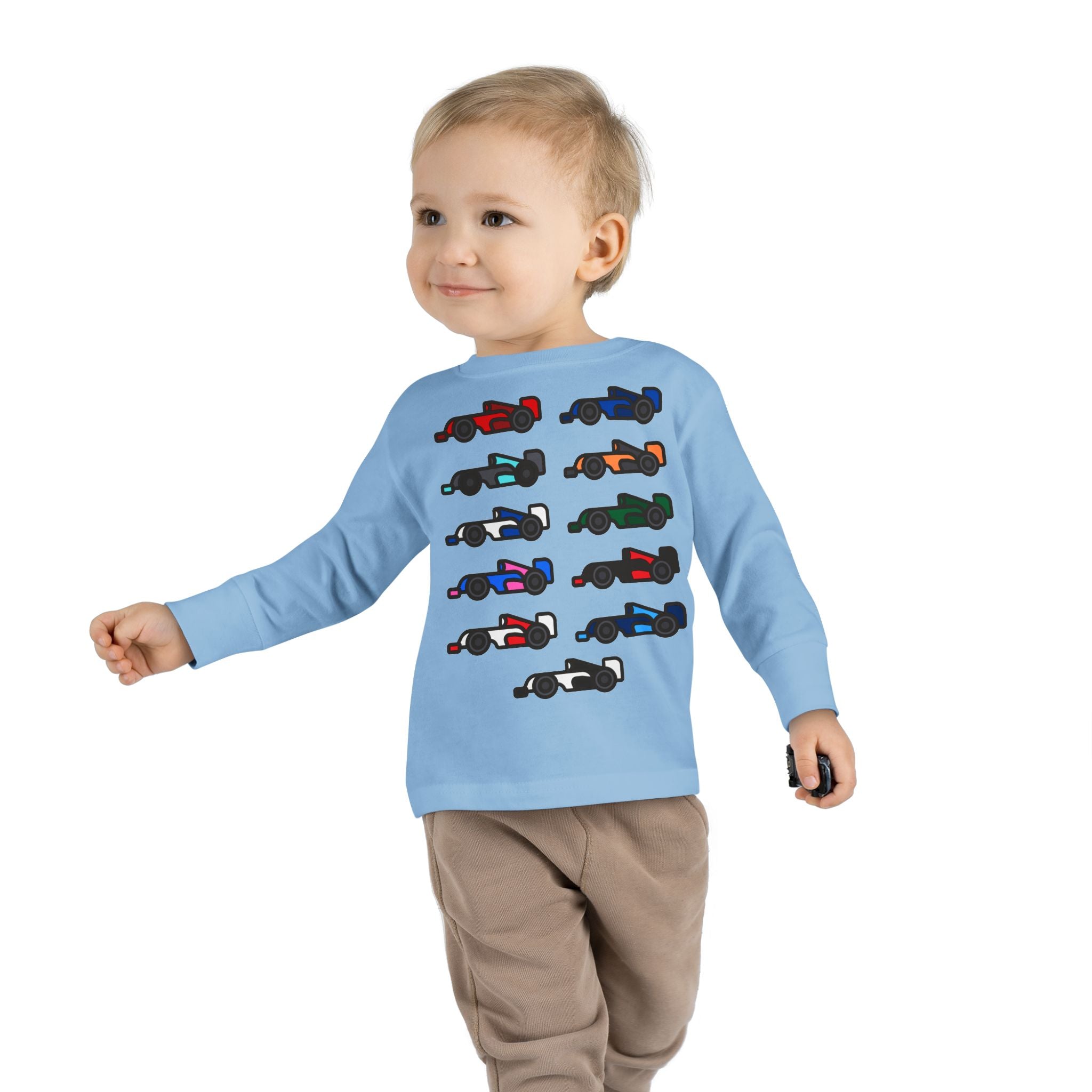 The Grid Toddler Long Sleeve Tee