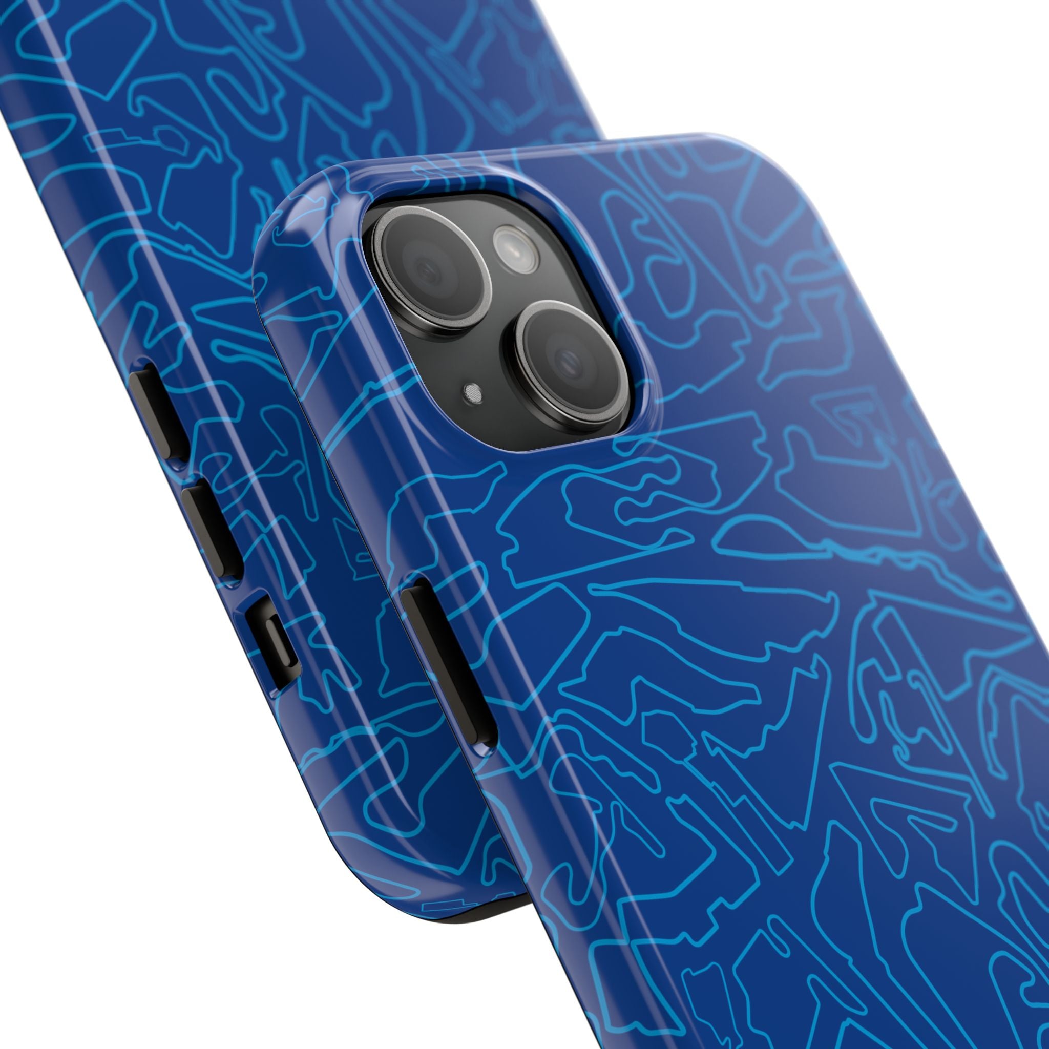 Tracks & Texts | Blue/Navy | Phone Case for Tough Protection