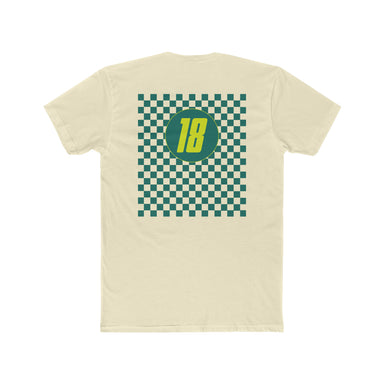 Checkered "18" Cotton Crew T-Shirt - FormulaFanatics