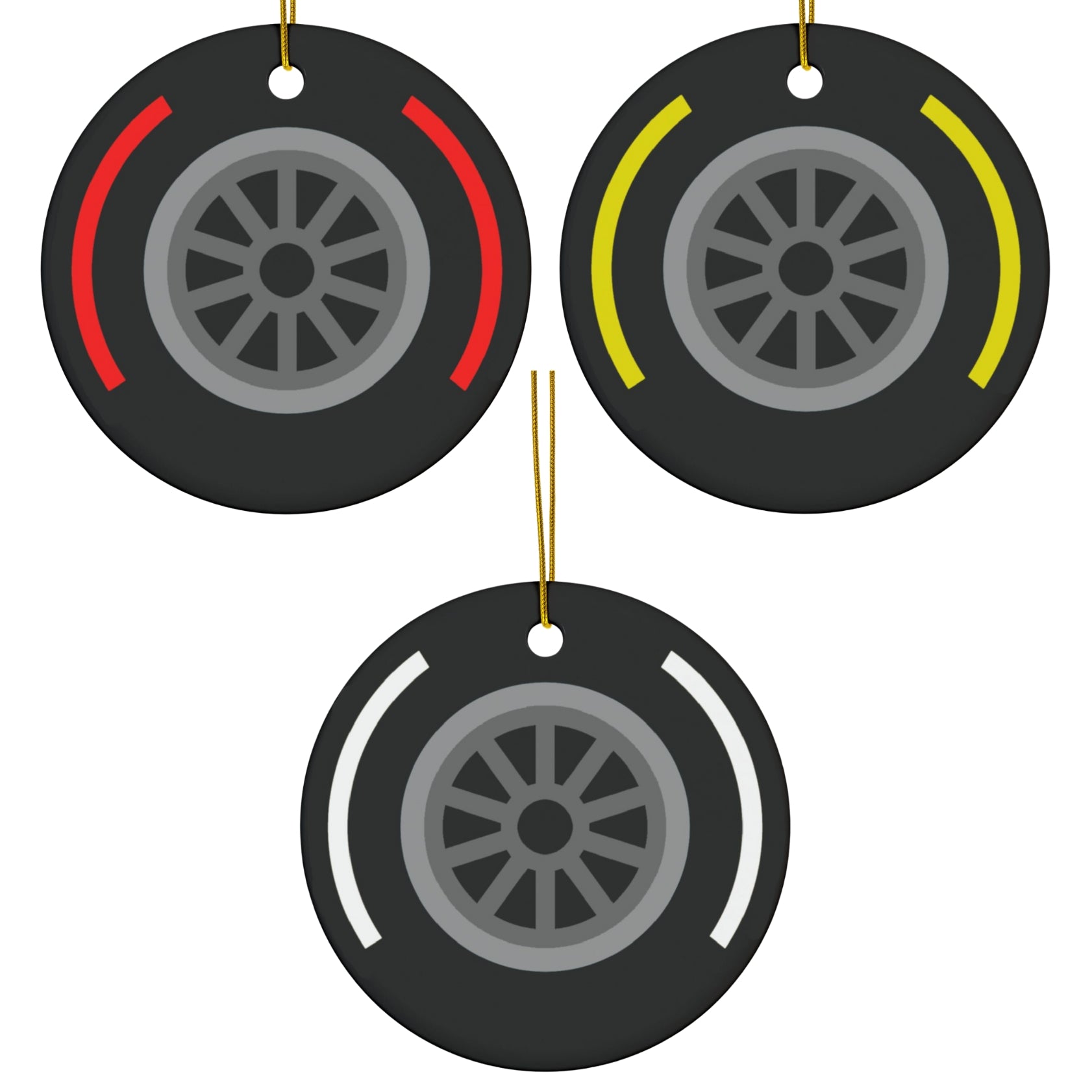 Motorsport Tire Compound Ornaments