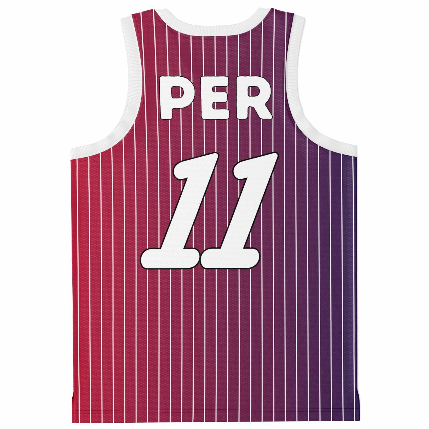 PER11 Pinstripe Basketball Jersey - FormulaFanatics