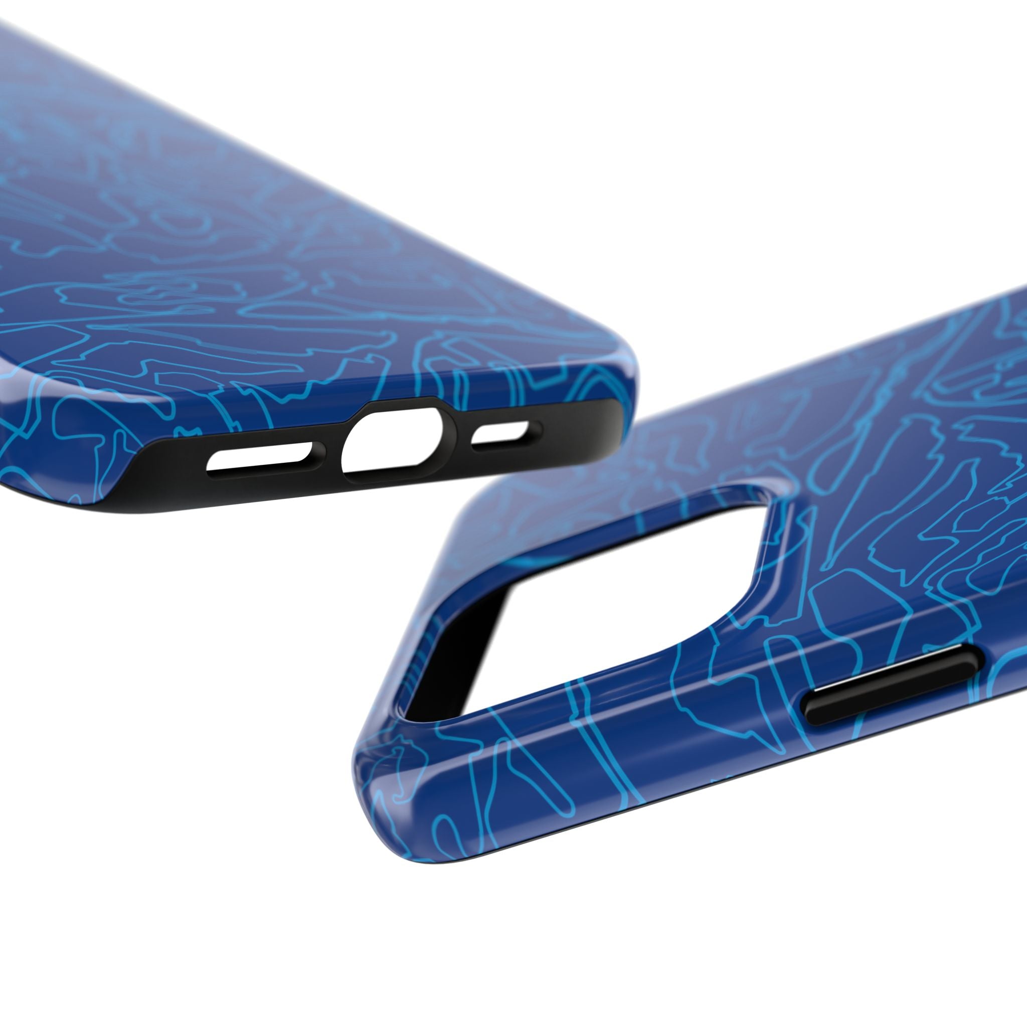 Tracks & Texts | Blue/Navy | Phone Case for Tough Protection