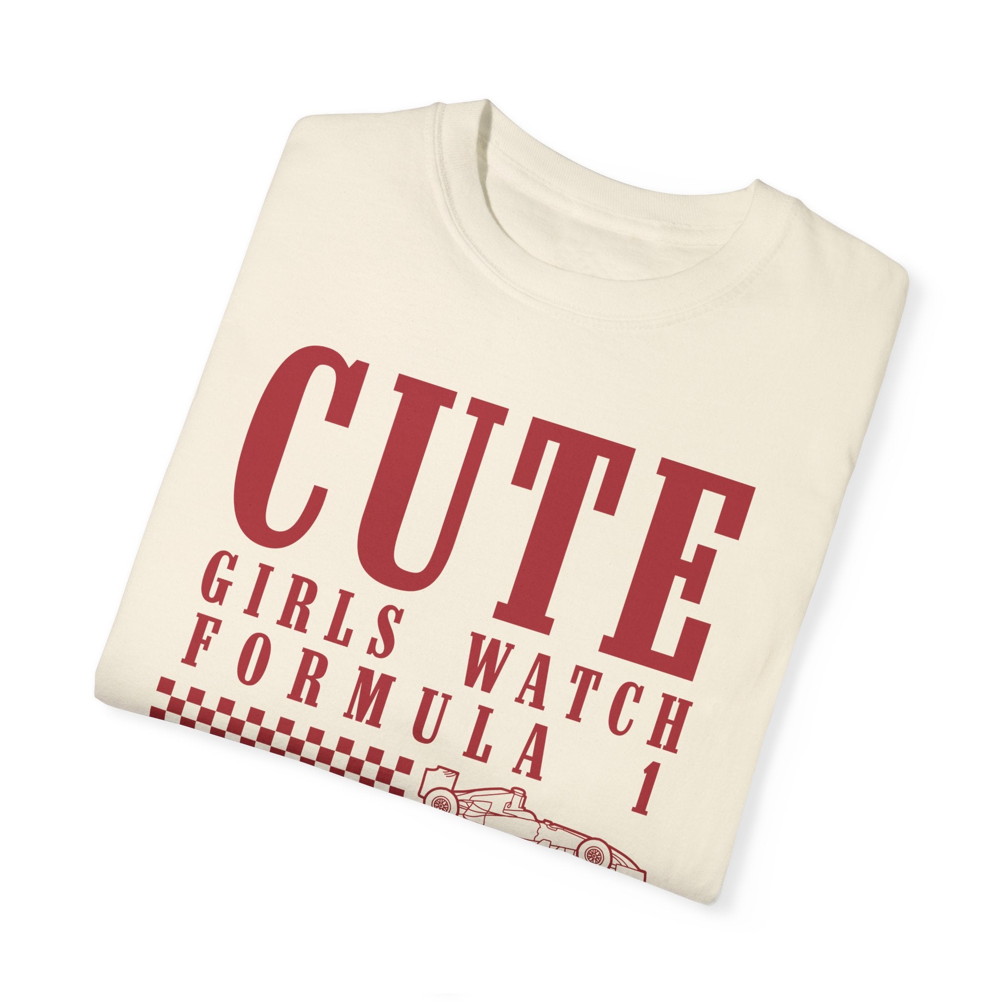 Cute Girls Watch F1 Unisex Garment-Dyed T-shirt