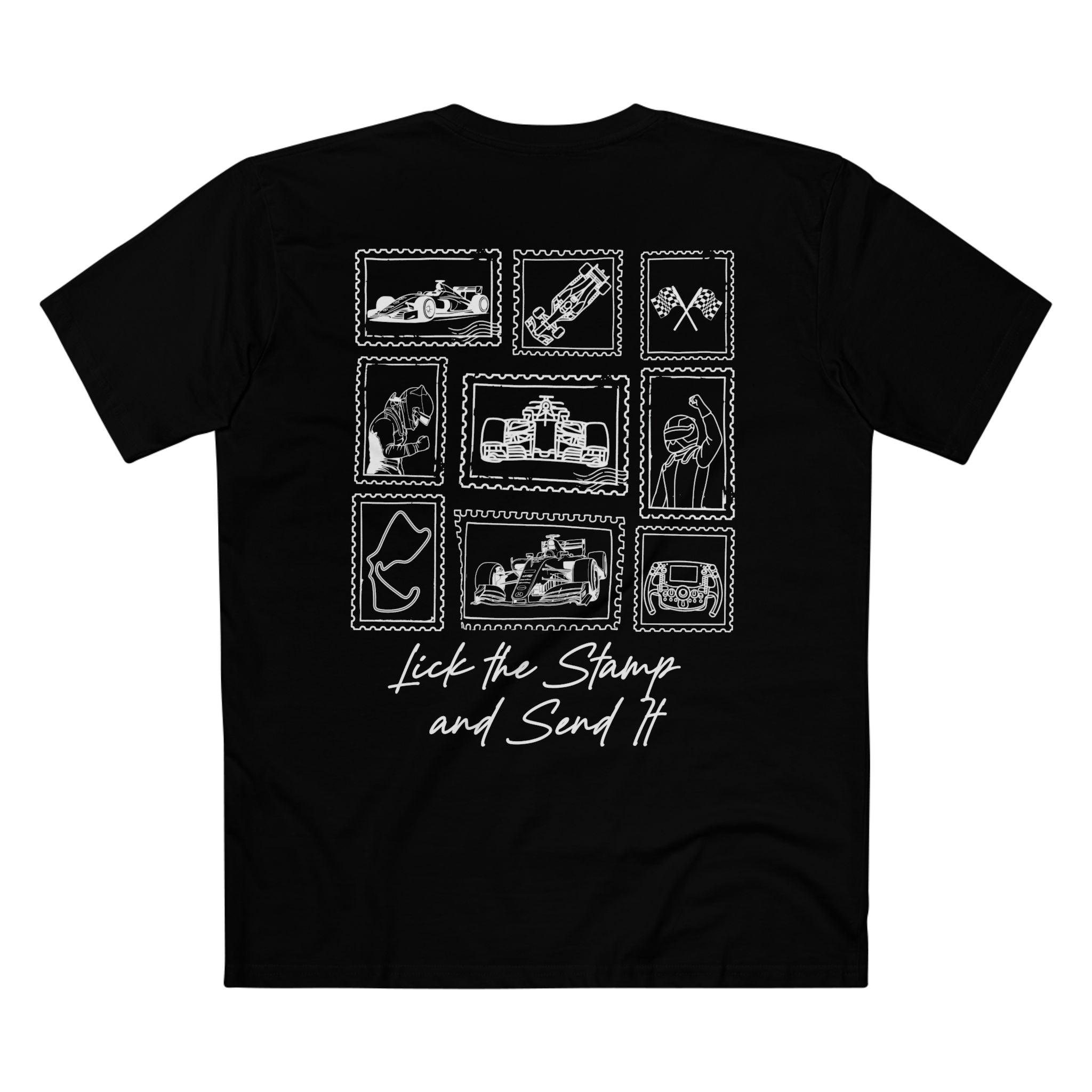 Lick the Stamp and Send It | Premium Adult Tee | Formula Fanatics