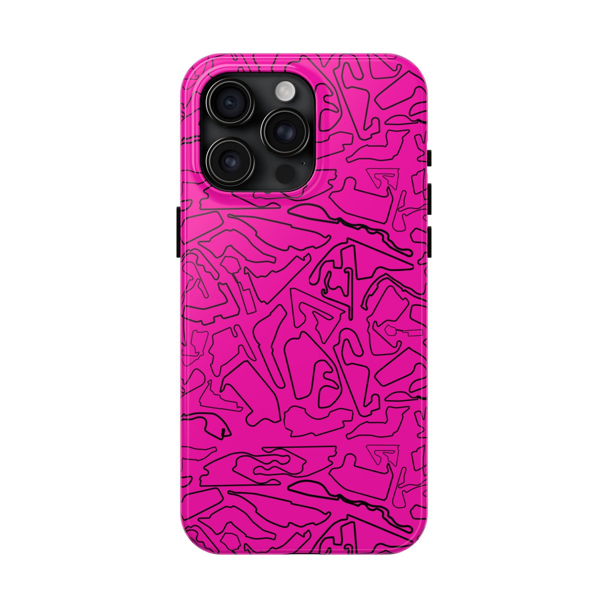 Tracks & Texts | Pink/Black |  Phone Case for Tough Protection