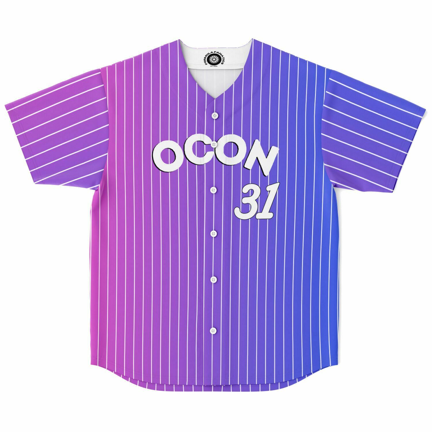 OCO31 - Pinstripe - Baseball Jersey - FormulaFanatics