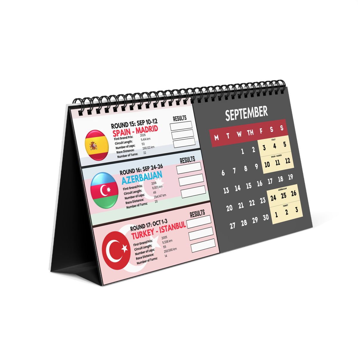 2027 Formula Fanatics Desktop Race Calendar