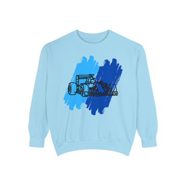 Paint Stroke Racing Sweatshirt - Blue/Blue - FormulaFanatics