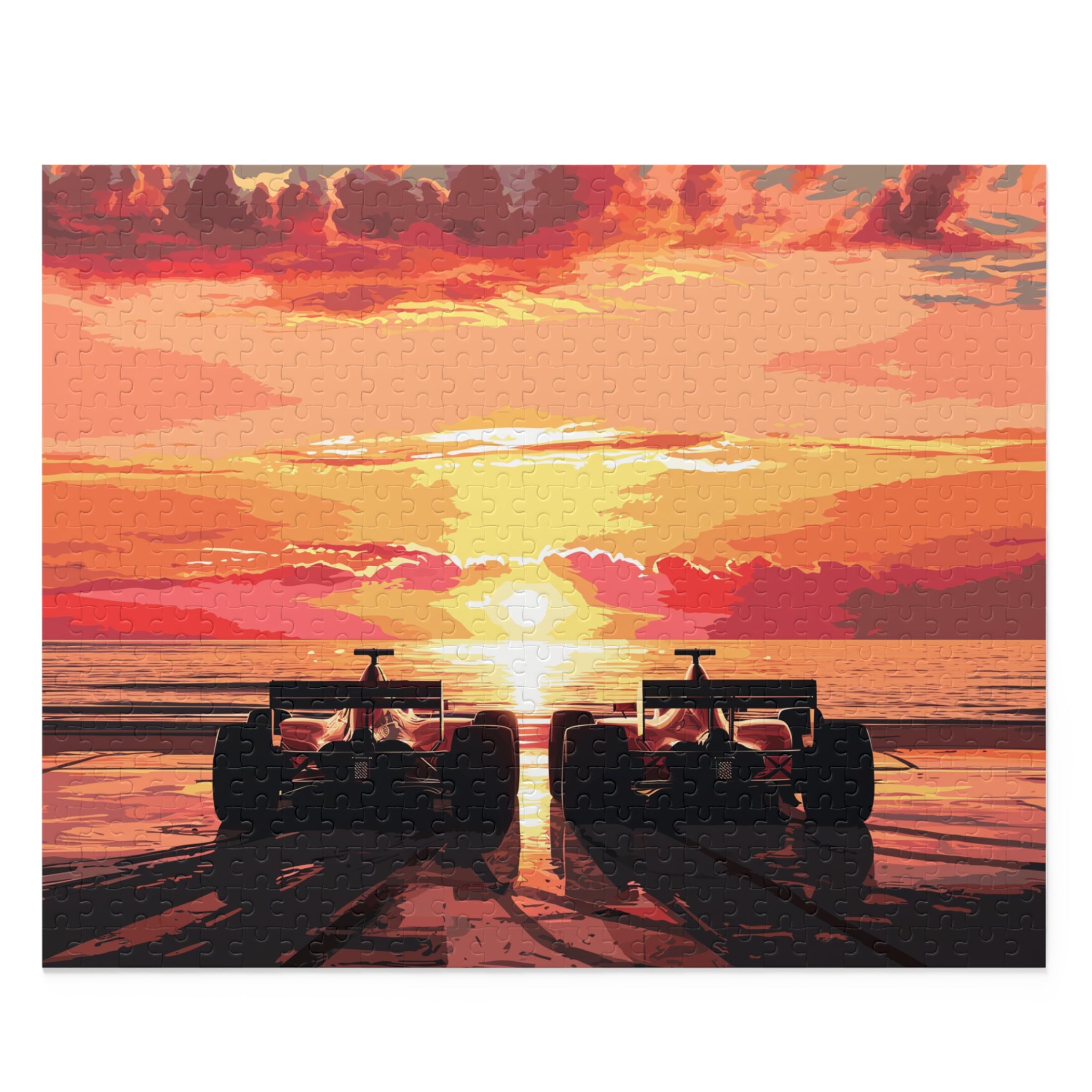 Sunset Racing Puzzle (120, 252, 500-Piece)