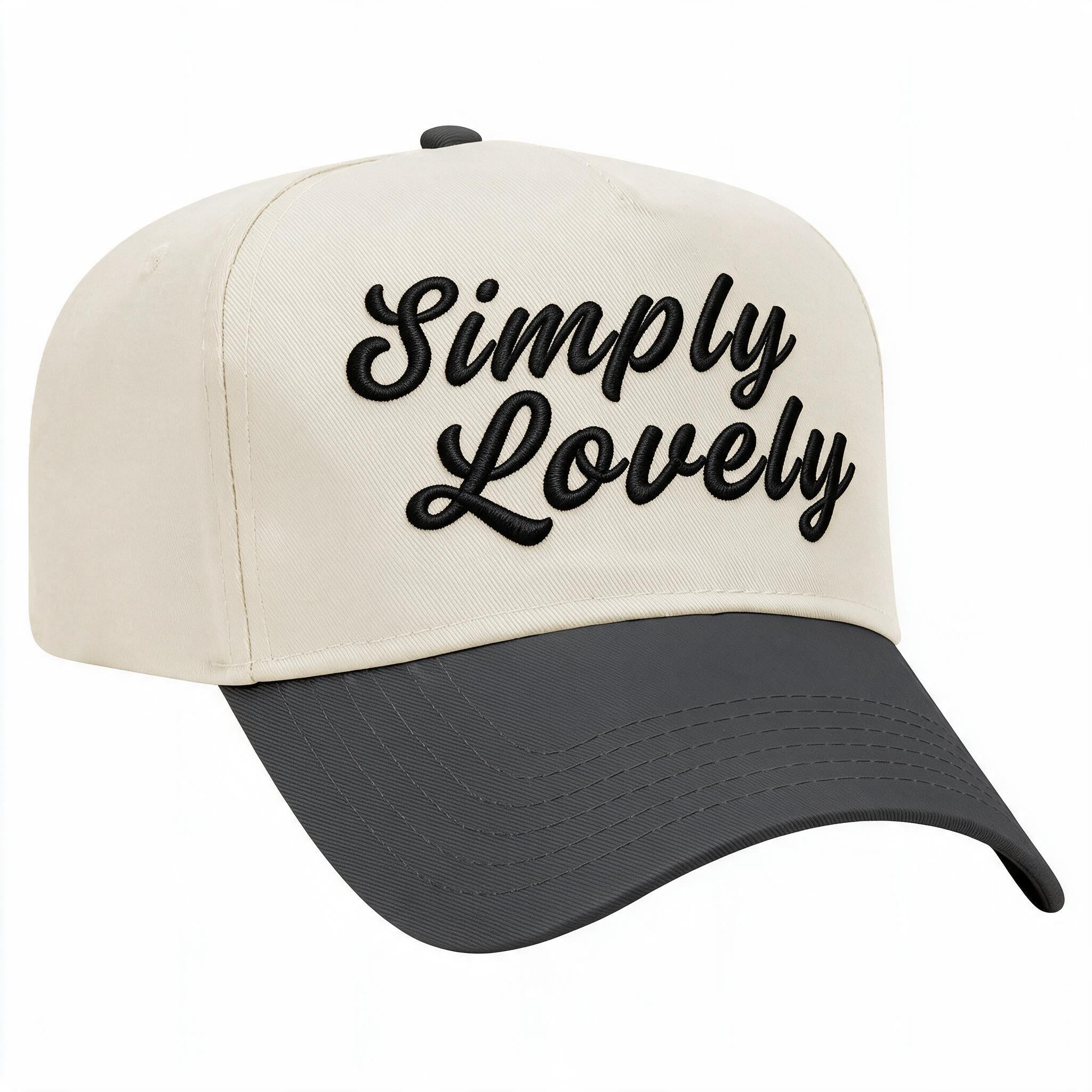 Simply Lovely | 3D Puff Embroidery | 5 Panel Cap