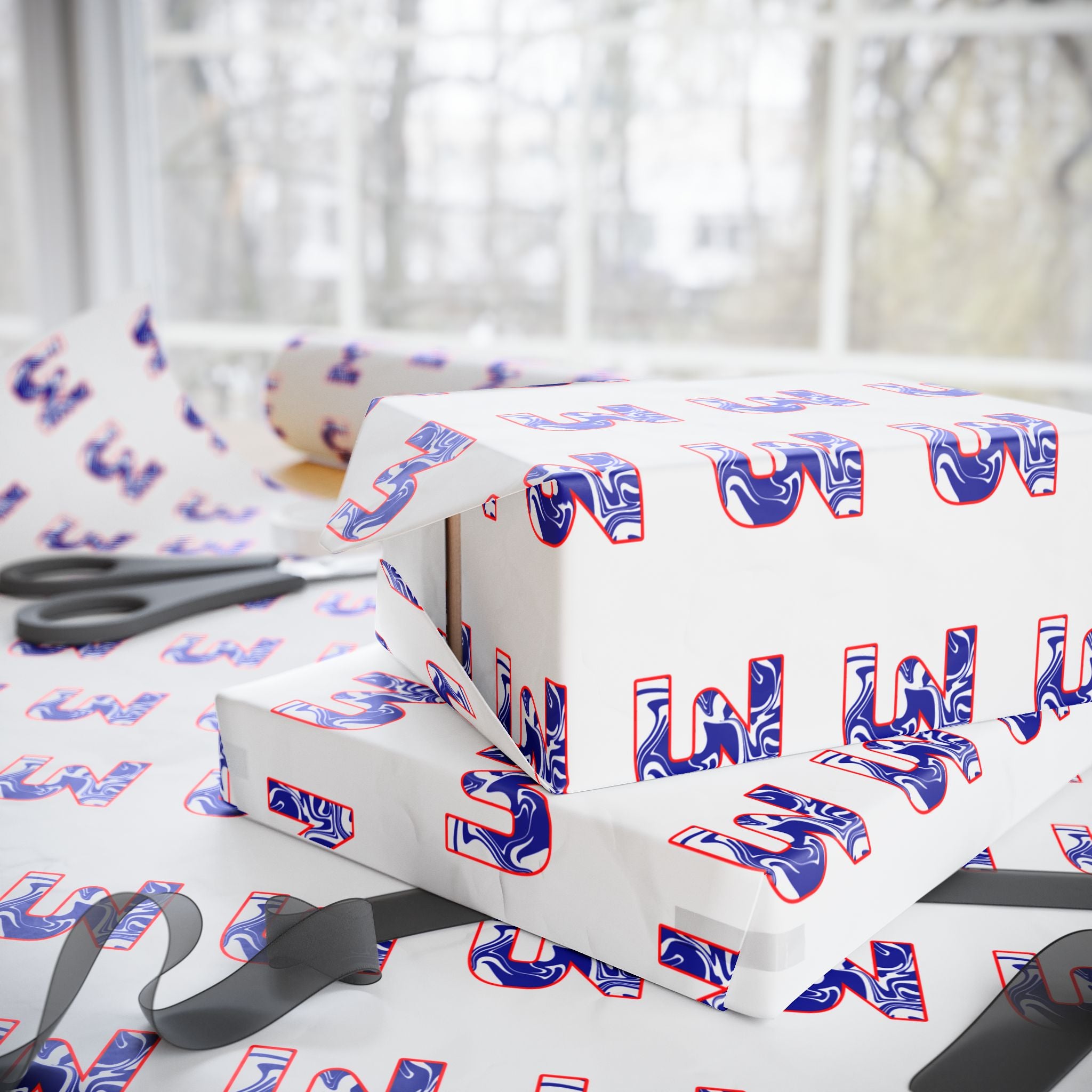 Livery Inspired "3" Wrapping Paper