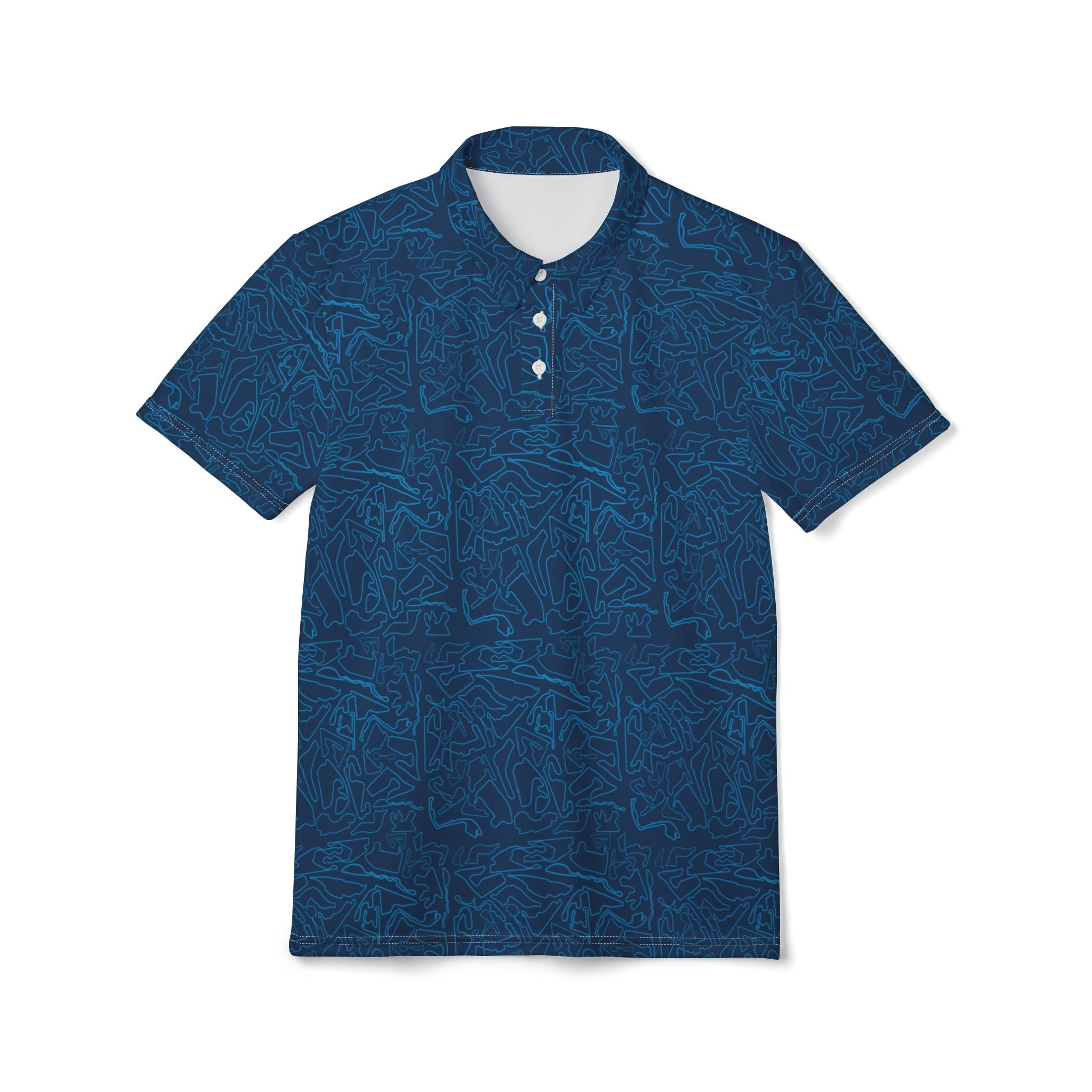 Tracks & Tees Polo Shirt | Blue & Navy