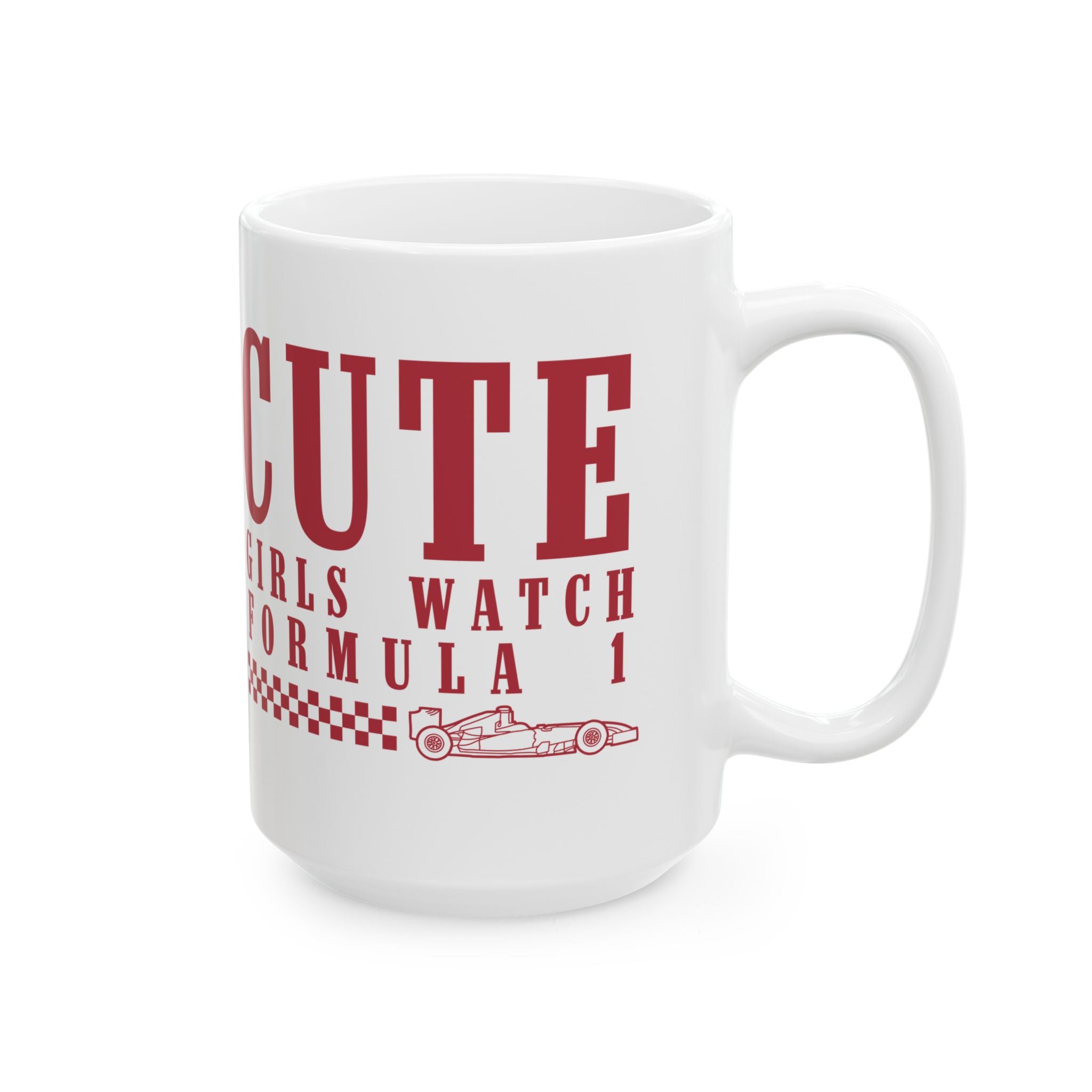 Cute Girls Watch F1 Ceramic Mug, (11oz, 15oz)