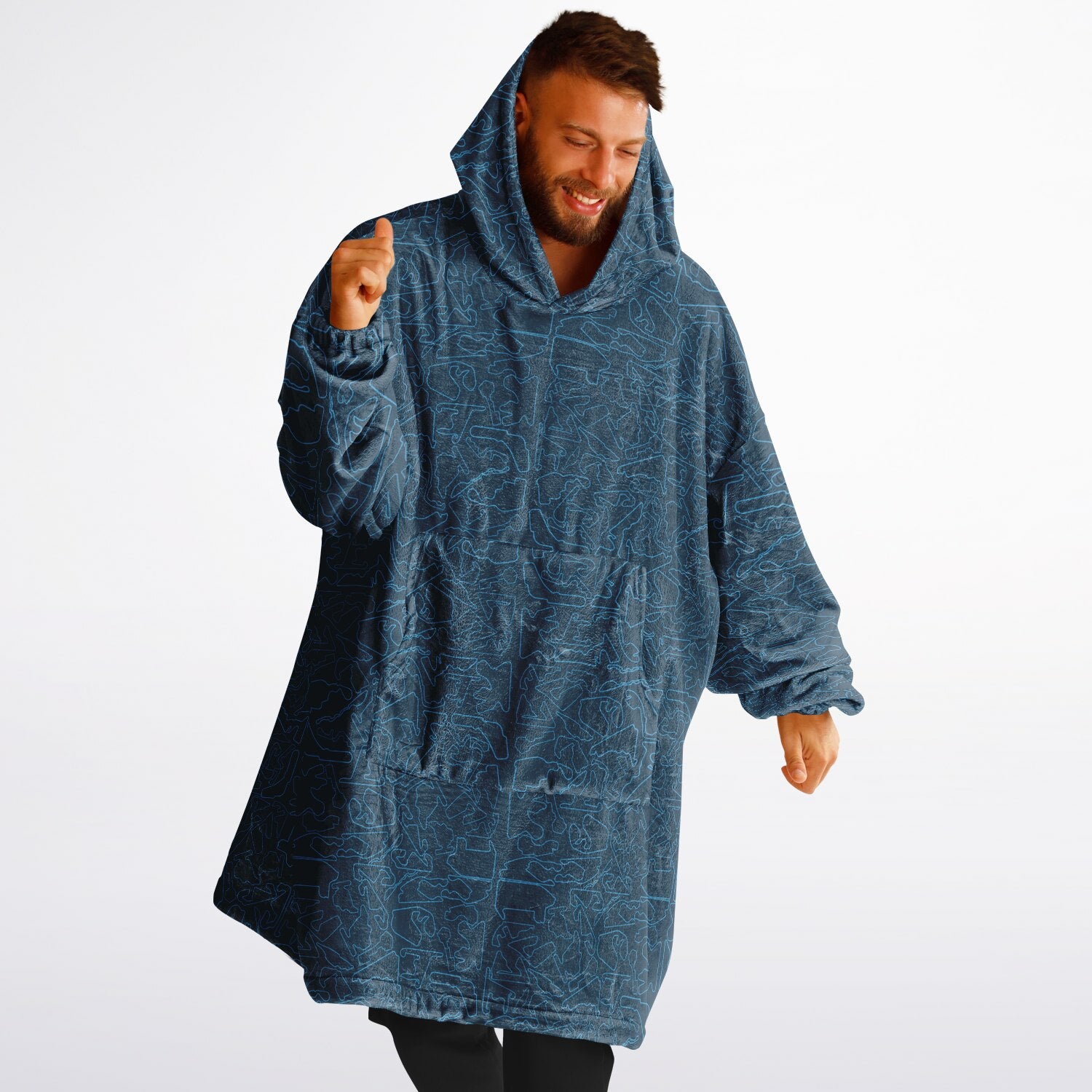 The DRS (Deep Relaxation System) Gigantic Hoodie -  Blue