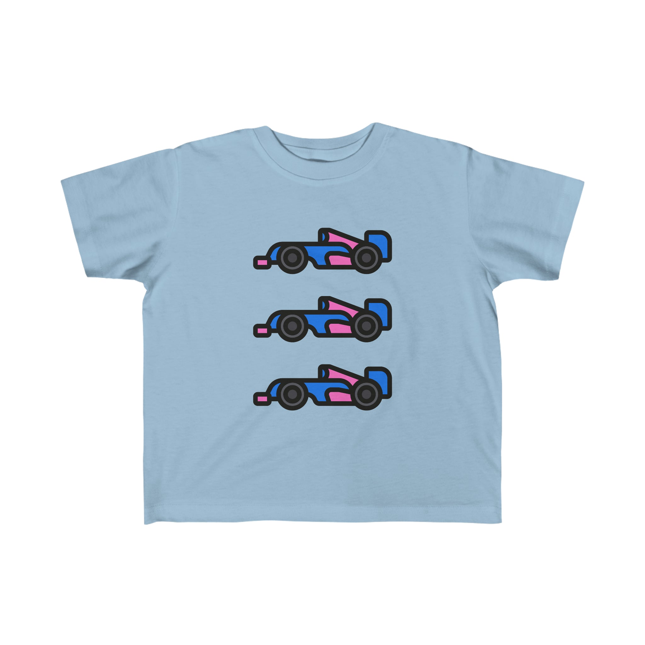 Motorsport Inspired Blue/Pink Car Toddler T-shirt - FormulaFanatics
