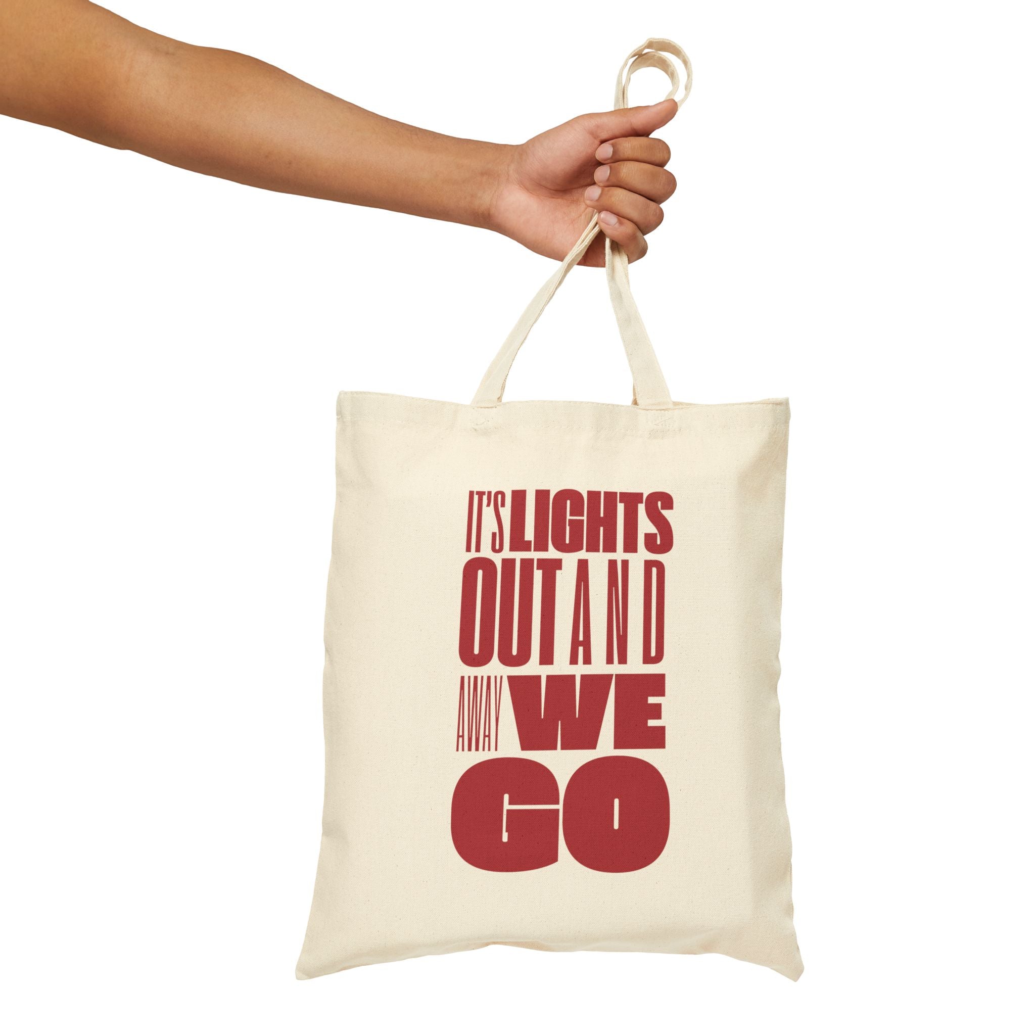 Lights Out Cotton Canvas Tote Bag