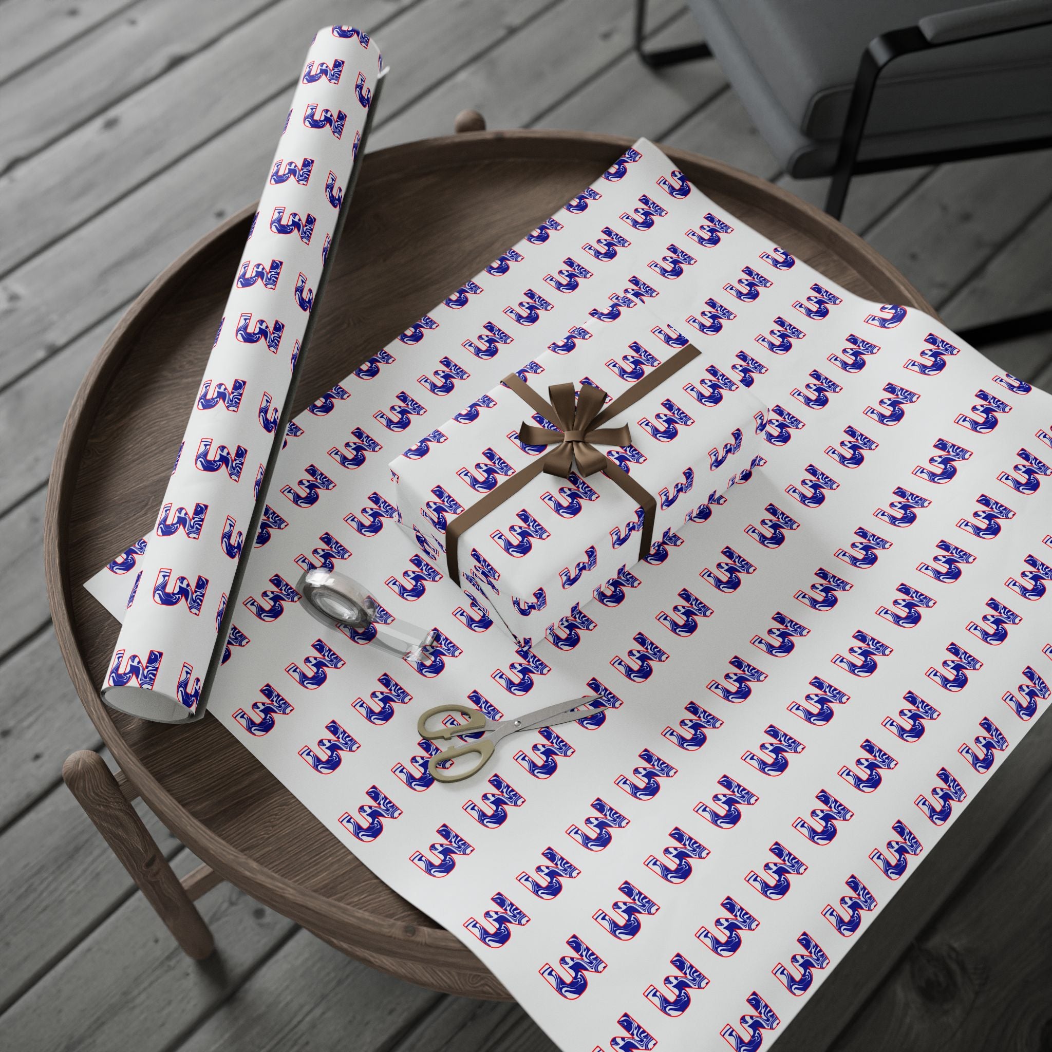 Livery Inspired "3" Wrapping Paper