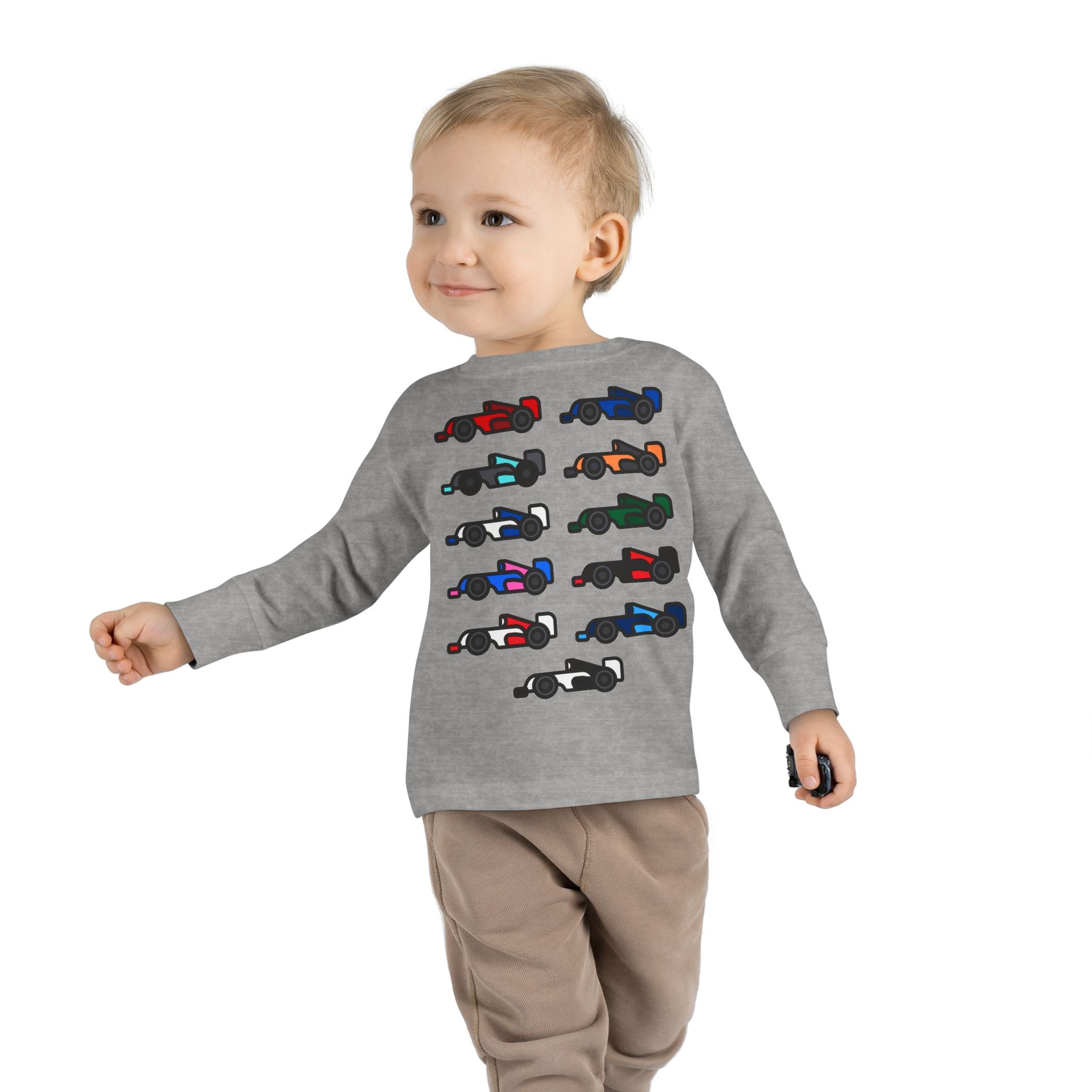 The Grid Toddler Long Sleeve Tee