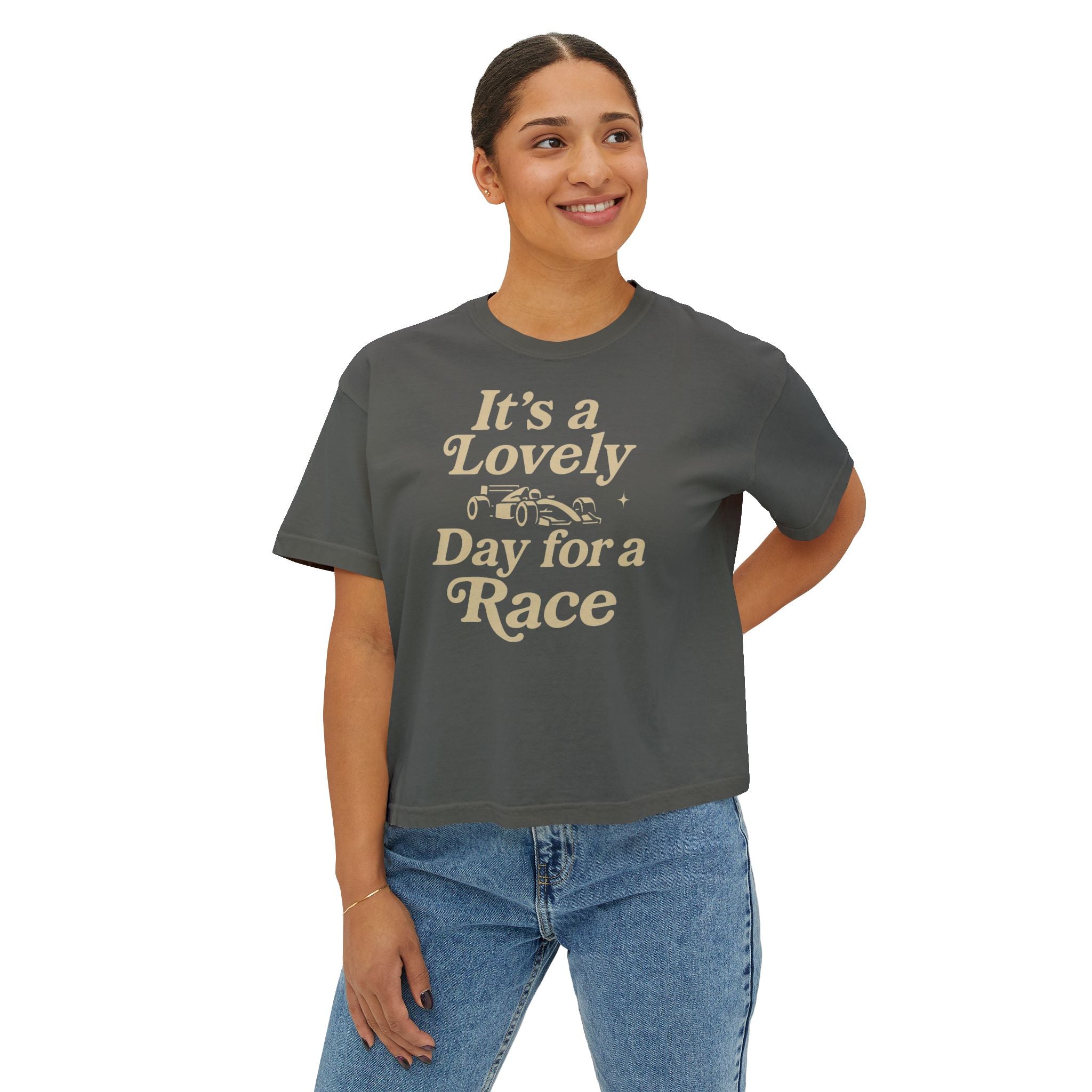 Lovely Day for a Race Women's Boxy Tee
