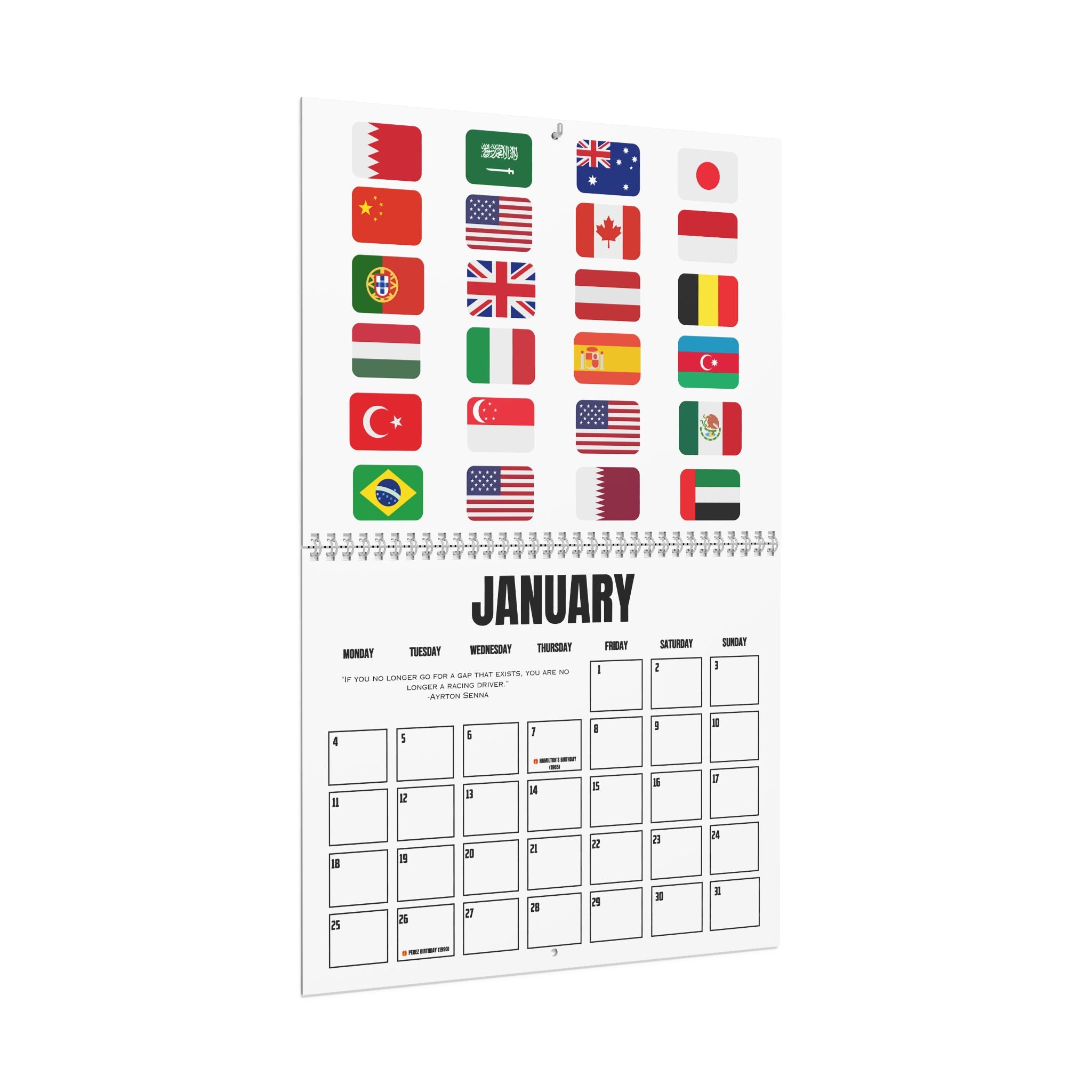 2027 Formula Fanatics Race Schedule | Wall Calendars