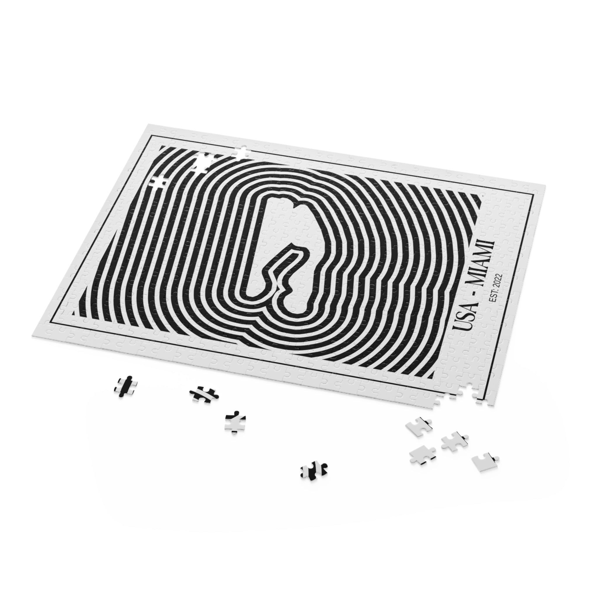 Miami | Circuit Contours Puzzle (252, 500-Piece)