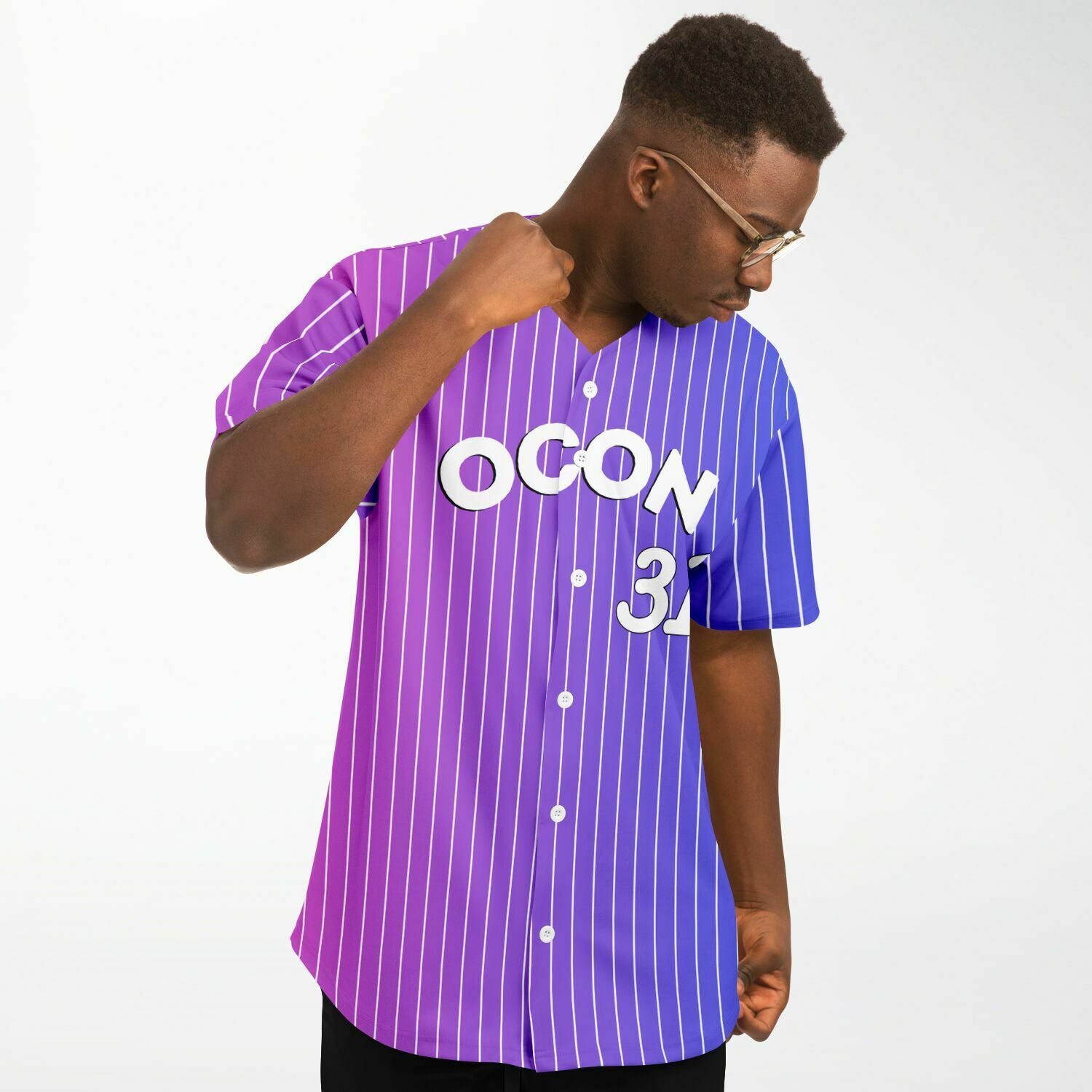 OCO31 - Pinstripe - Baseball Jersey - FormulaFanatics