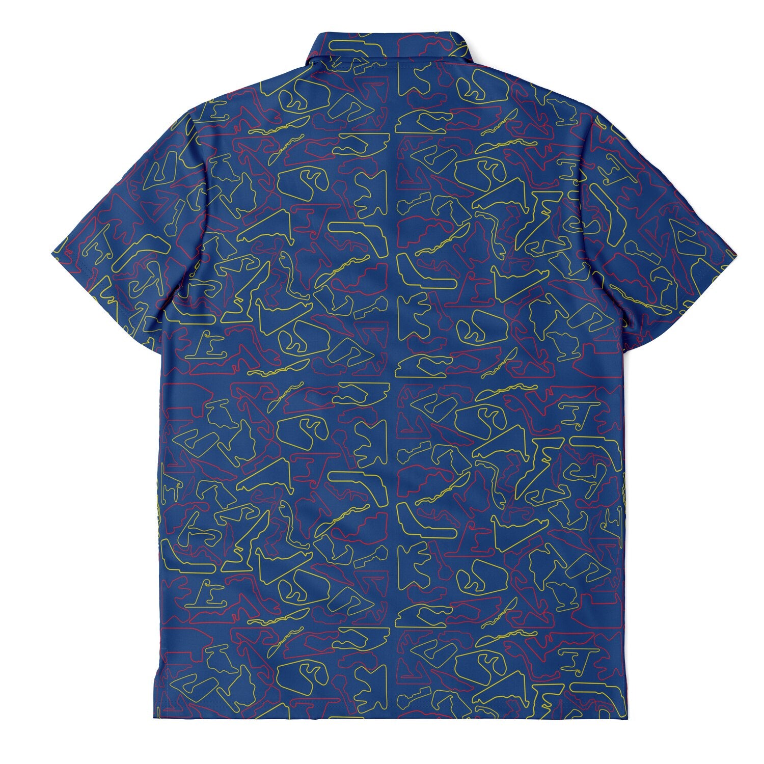 Circuits Classic Men's Polo T-Shirt - Blue, Red, & Yellow