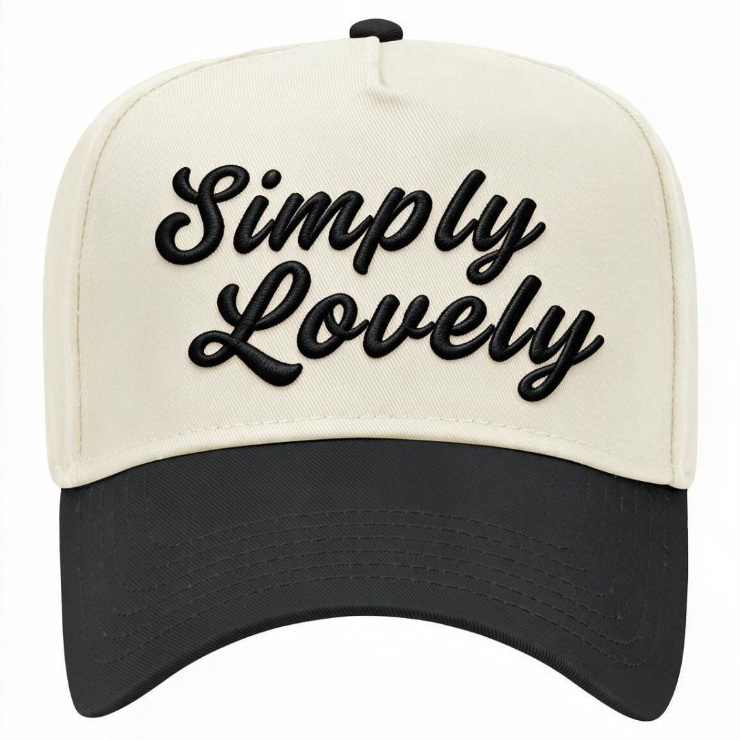 Simply Lovely | 3D Puff Embroidery | 5 Panel Cap