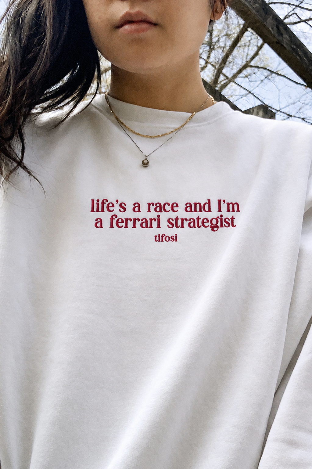 Race Strategist Embroidered Premium Sweatshirt
