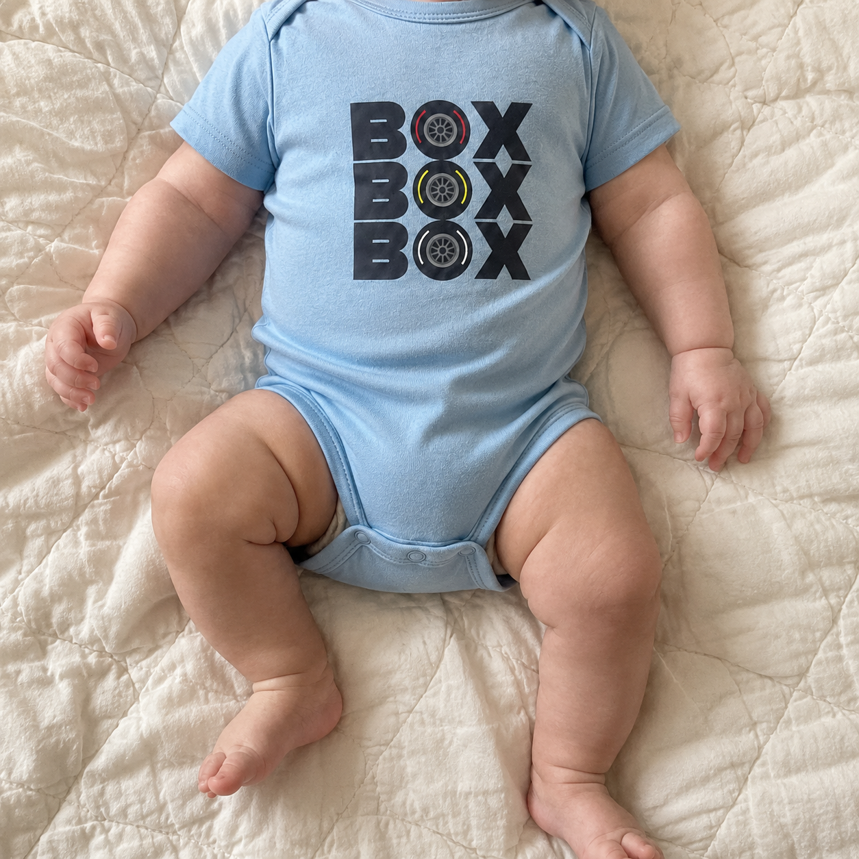 BOX BOX BOX | Infant Bodysuit Onesie | Formula Fanatics