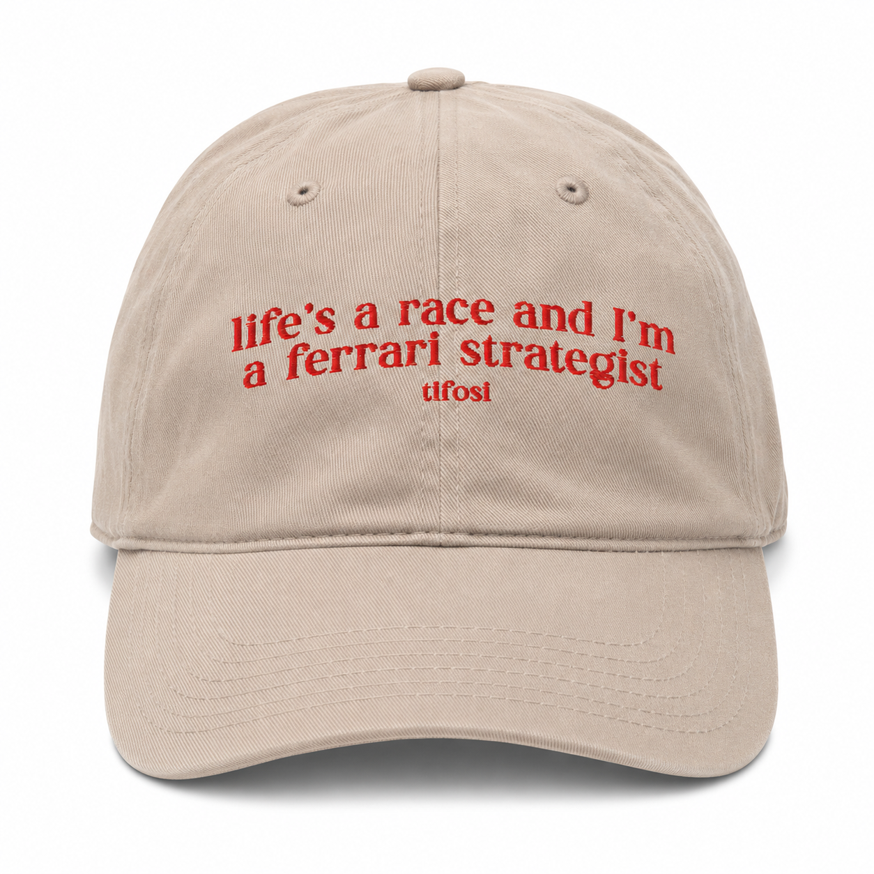 Race Strategist Embroidered Dad Hat