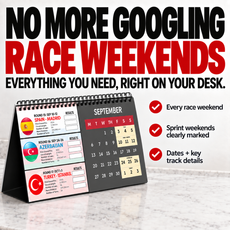 2027 Formula Fanatics Desktop Race Calendar - UK