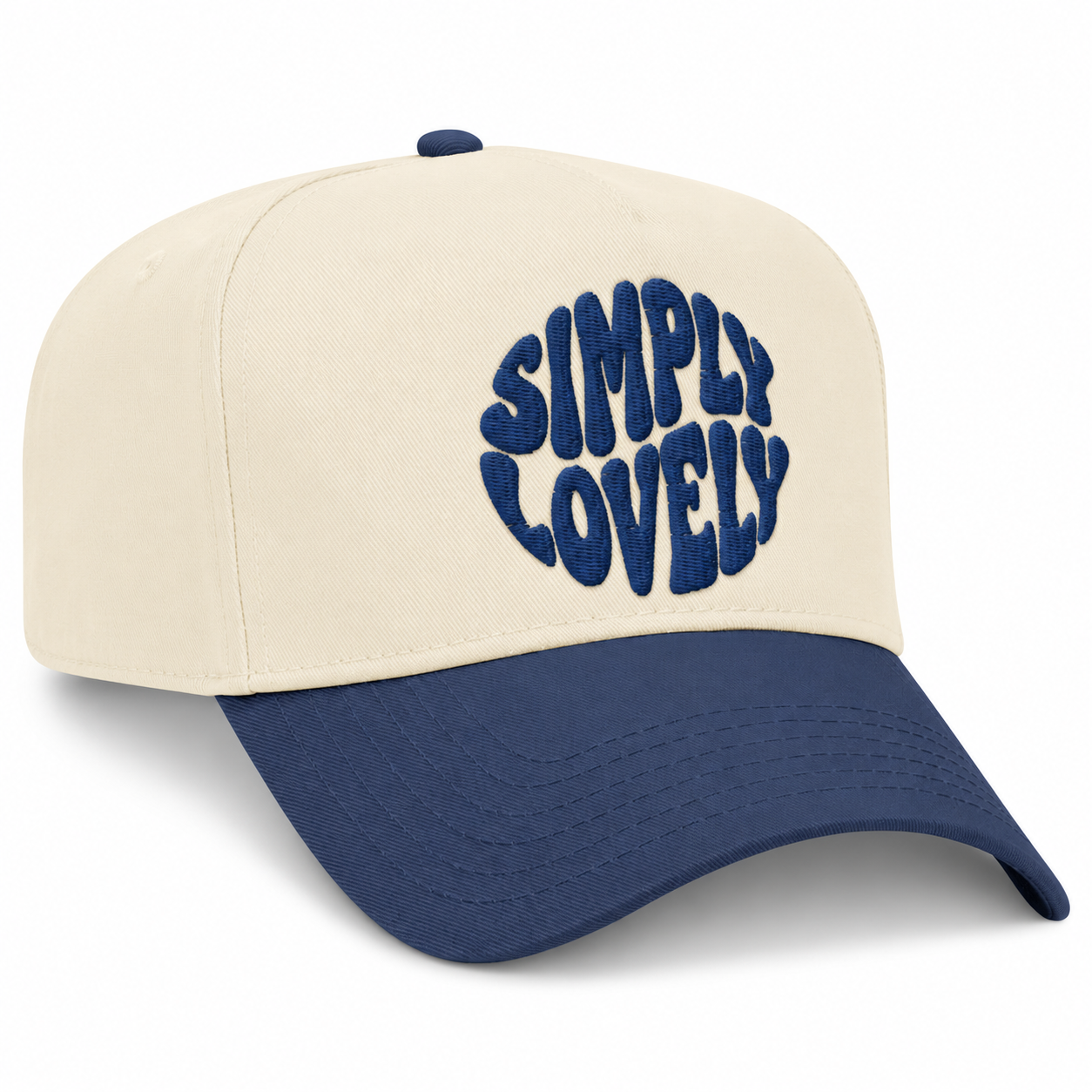 Simply Lovely Funky Font Snapback - Navy
