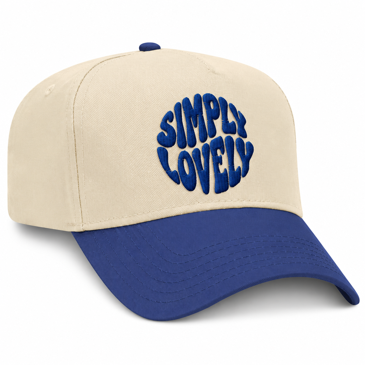 Simply Lovely Funky Font Snapback - Royal Blue