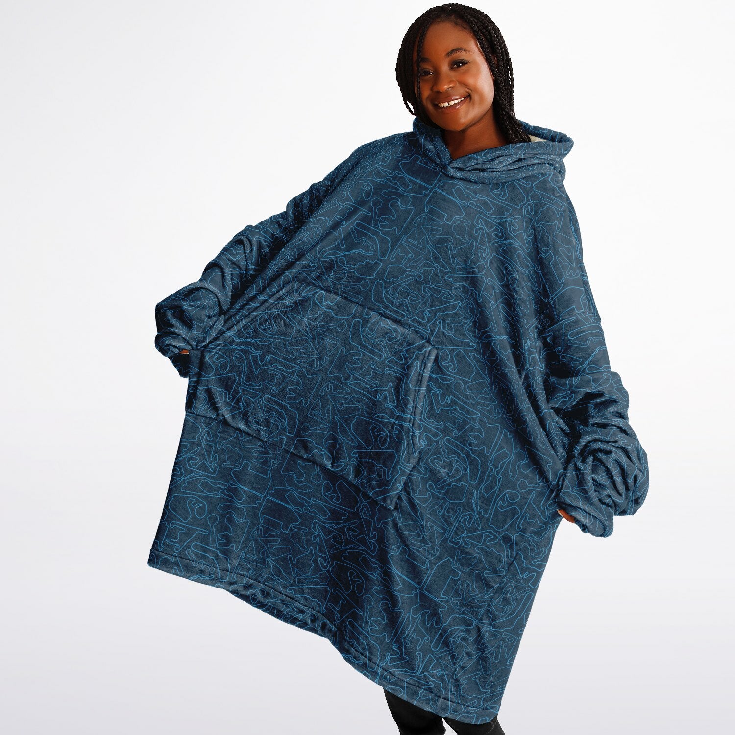 The DRS (Deep Relaxation System) Gigantic Hoodie -  Blue