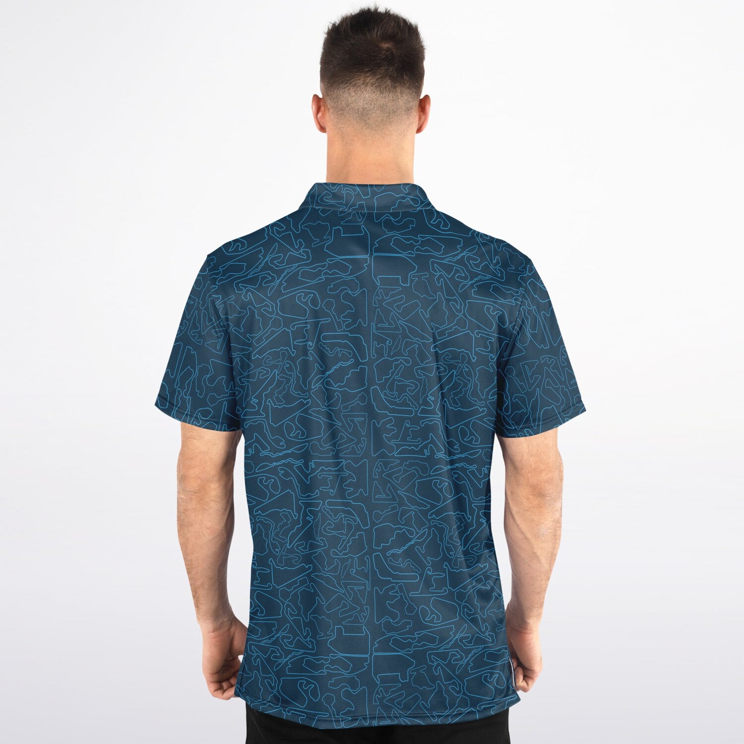 Circuits Classic Men's Polo T-Shirt - Blue
