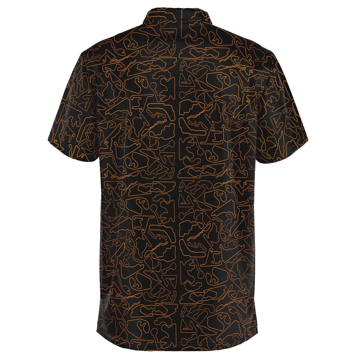 Circuits Classic Men's Polo T-shirt - Orange and Black