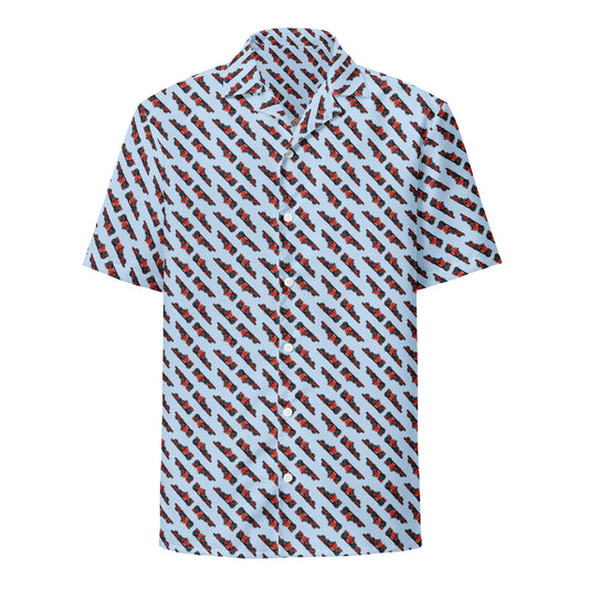 8-Bit Racing Unisex Button Shirt