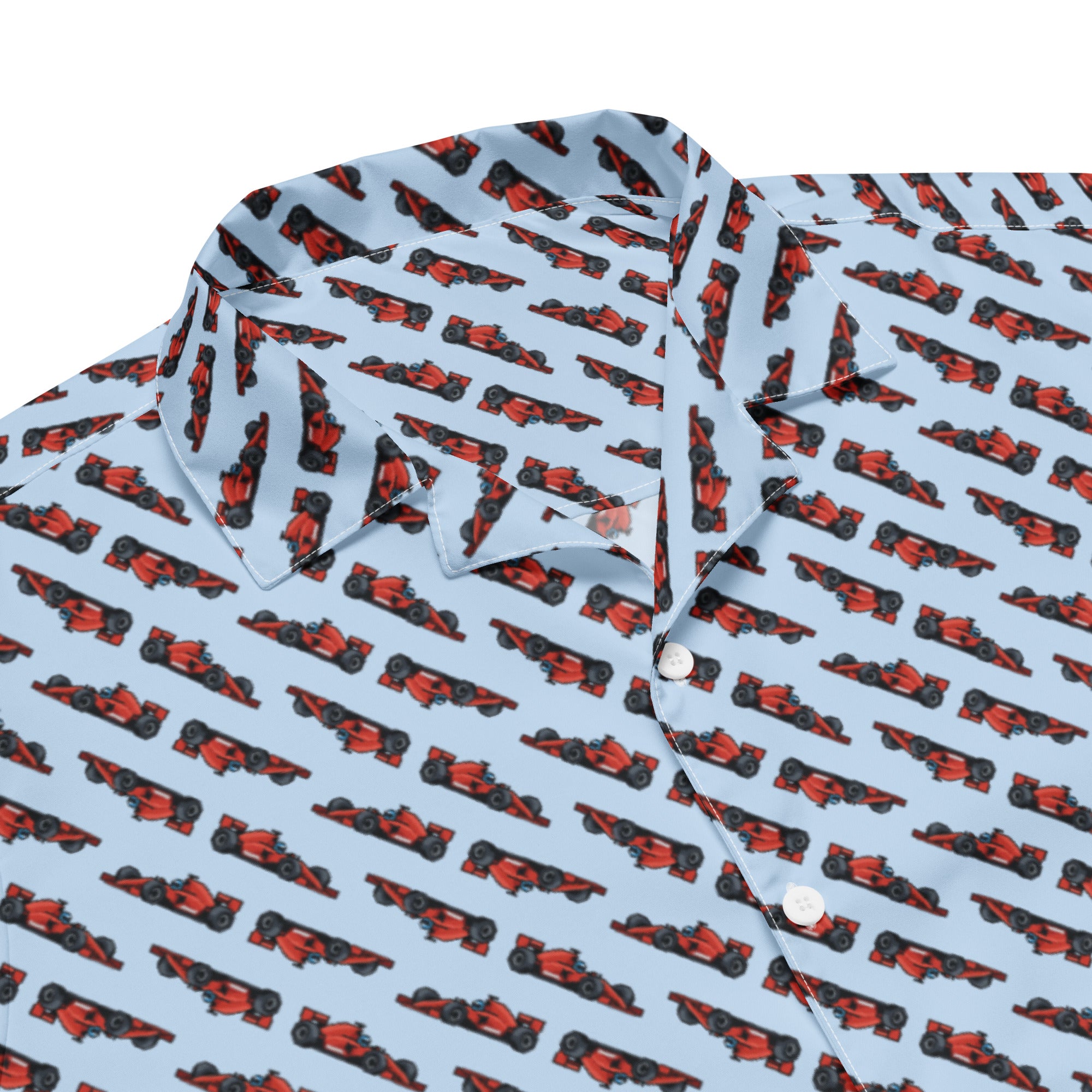 8-Bit Racing Unisex Button Shirt