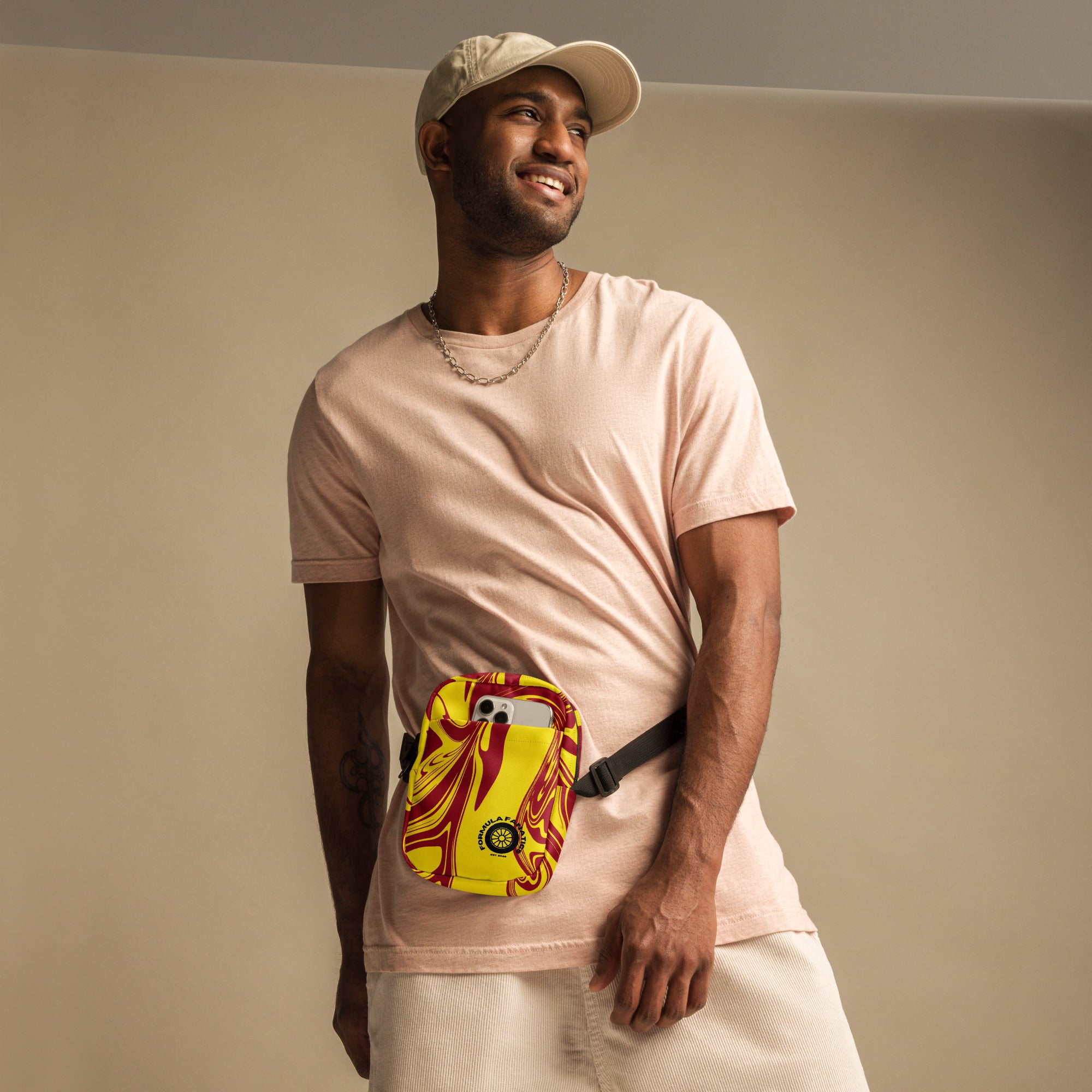 Red/Yellow Utility crossbody bag - FormulaFanatics