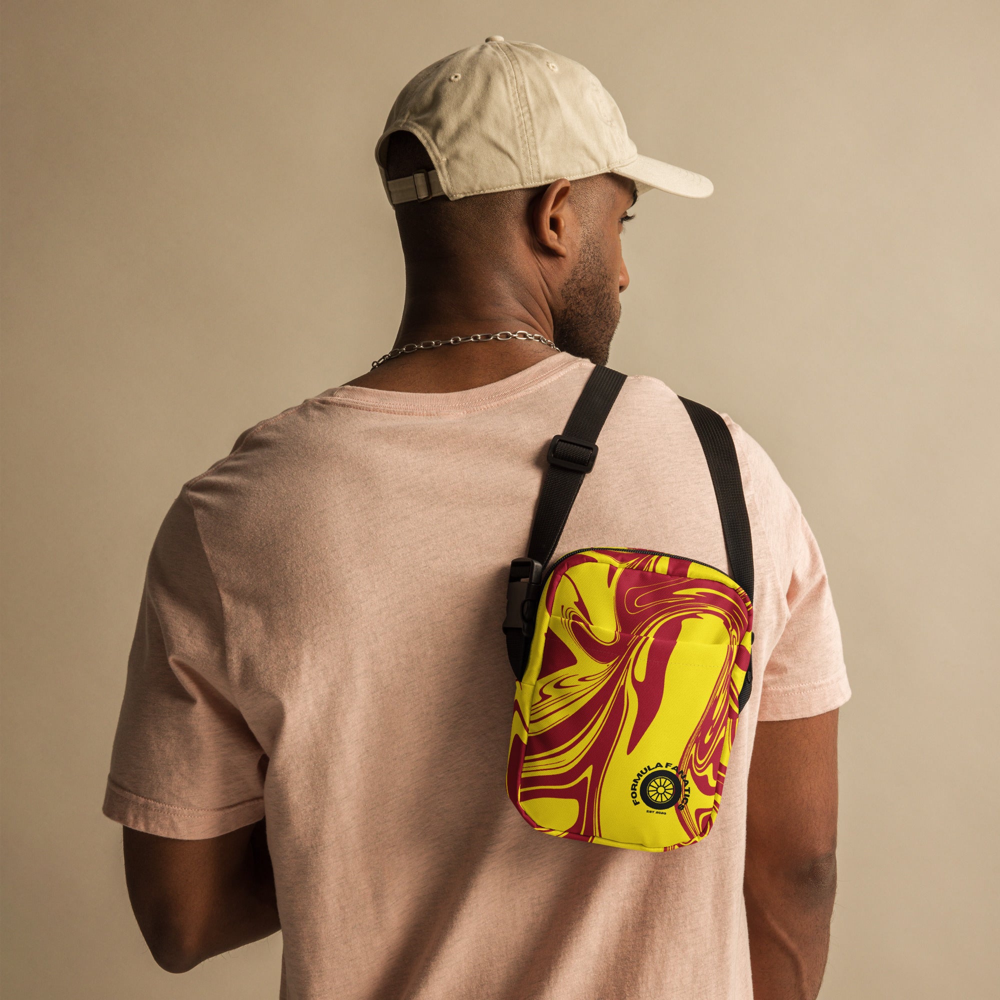 Red/Yellow Utility crossbody bag - FormulaFanatics