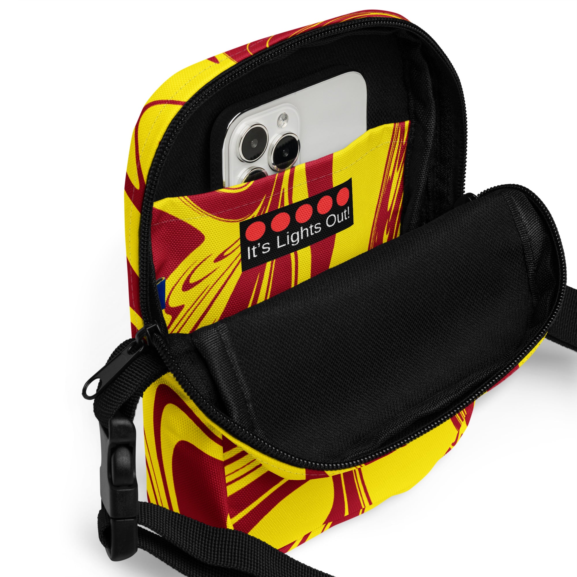 Red/Yellow Utility crossbody bag - FormulaFanatics