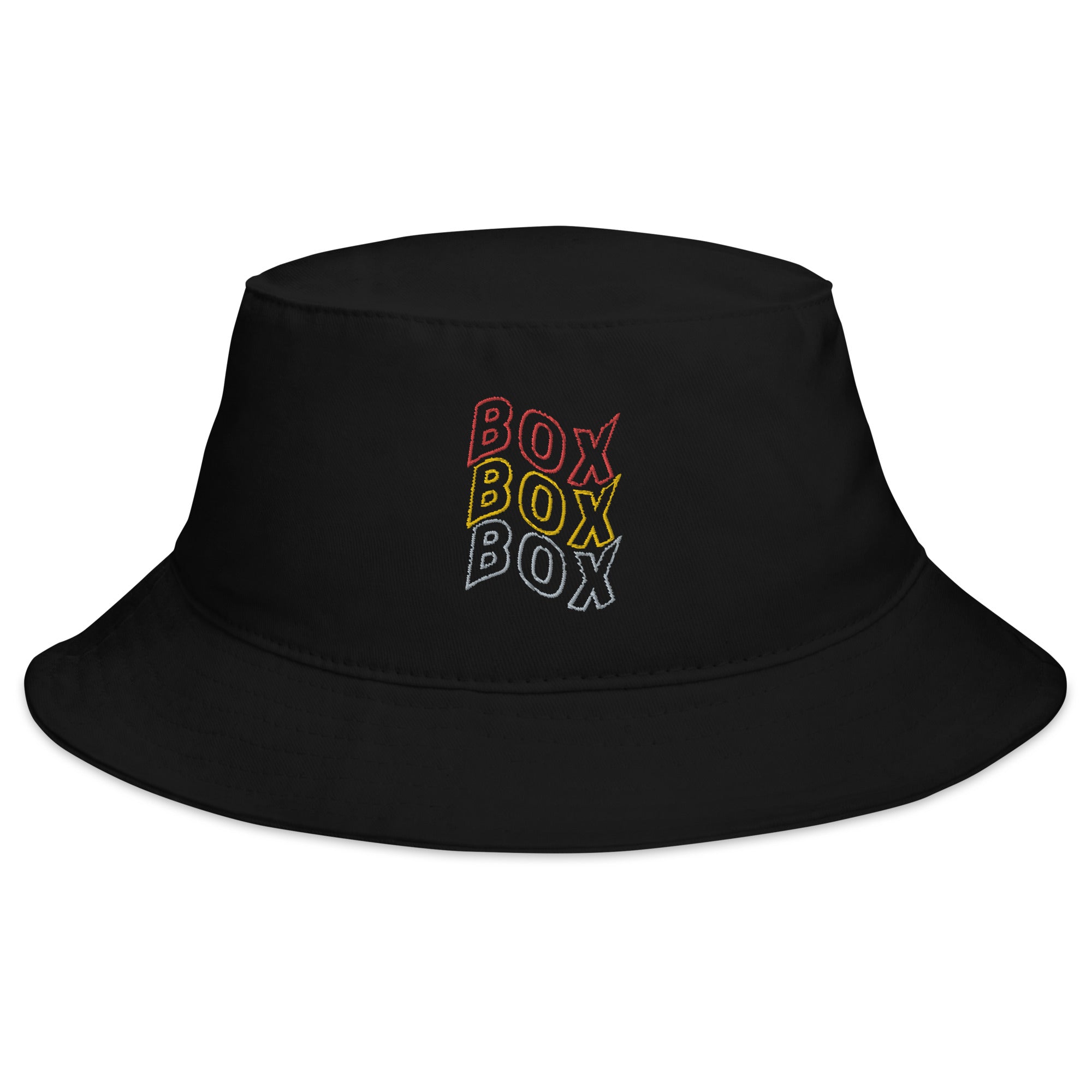 Box Box Box Embroidered Bucket Hat - FormulaFanatics