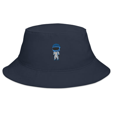 Mini Drivers Blue/White Embroidered Bucket Hat - FormulaFanatics