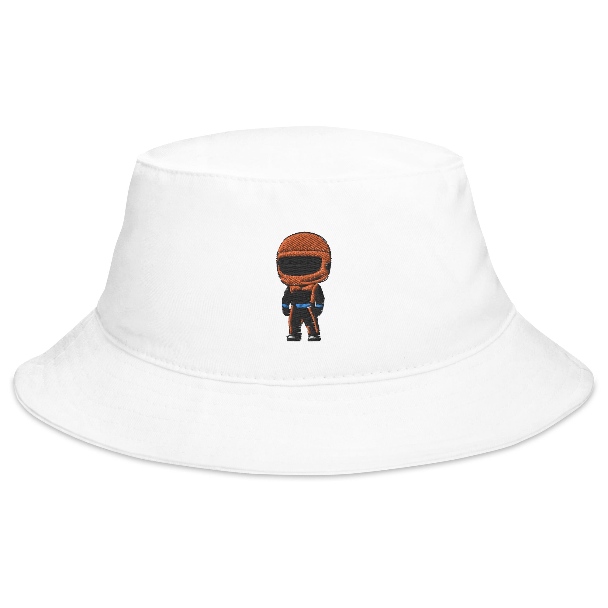 Mini Drivers Orange/Black Embroidered Bucket Hat - FormulaFanatics